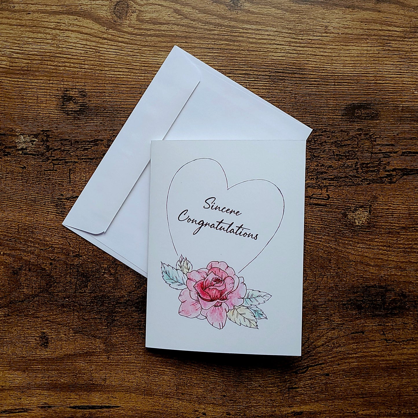 Sincere congratulations, Congratulatory card, Well done card, Graduation card, New house card, New job card, Rose card, Pretty card