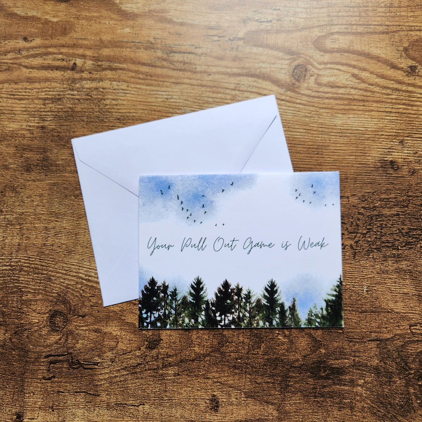 Your pull out game is weak, Father's day card, New dad announcement card, Funny vulgar card for dad, For husband, Sarcastic silly dad card