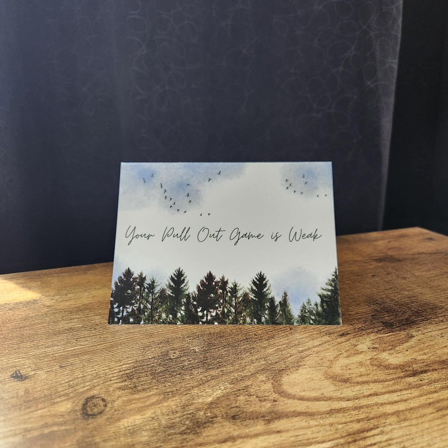 Your pull out game is weak, Father's day card, New dad announcement card, Funny vulgar card for dad, For husband, Sarcastic silly dad card