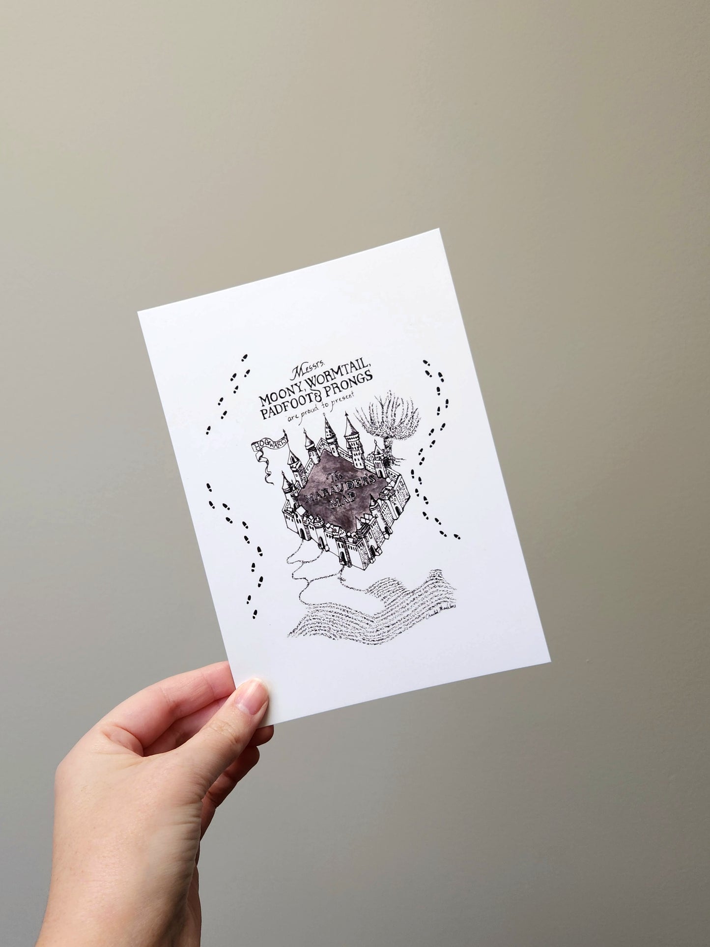 I Solemnly Swear I am up to no Good This Christmas, Harry Potter fan art Christmas, Marauders map, Art print on cardstock