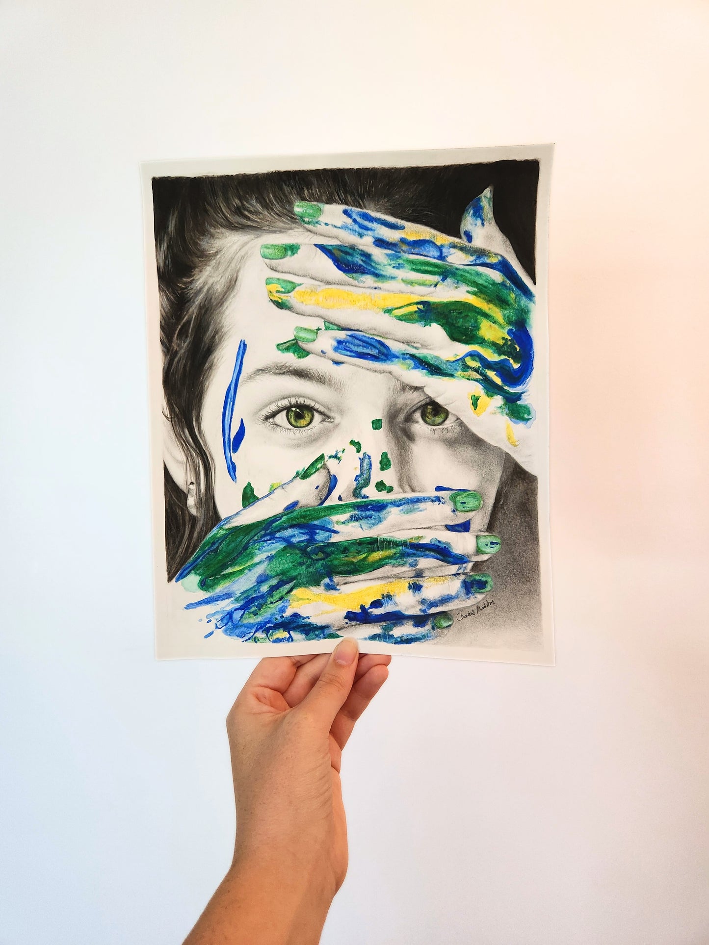 Lost in my Mind, Giclee print on fine art paper, Grief series print from original artwork