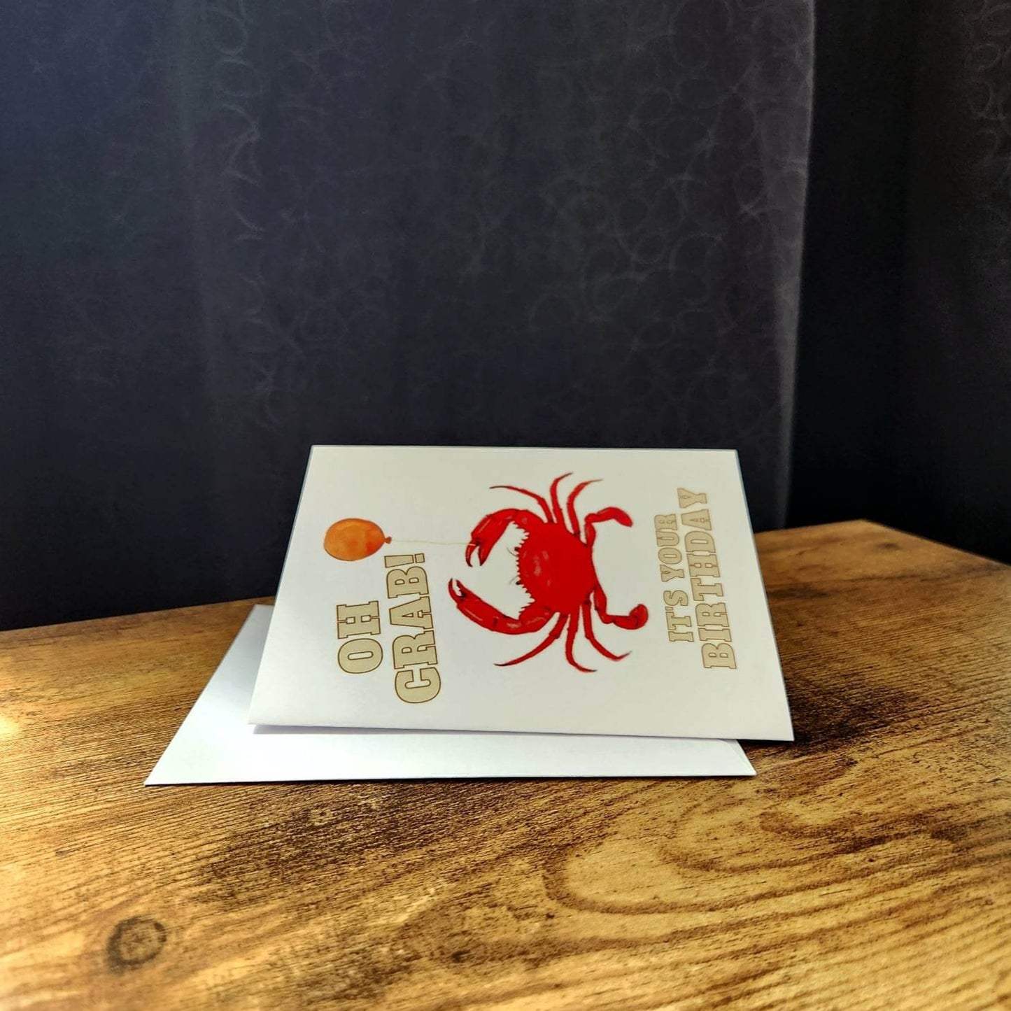 Oh crab it's your birthday, Crab Birthday card, Beach sea birthday, Funny birthday card for him, Her, Birthday card for friend, Punny card