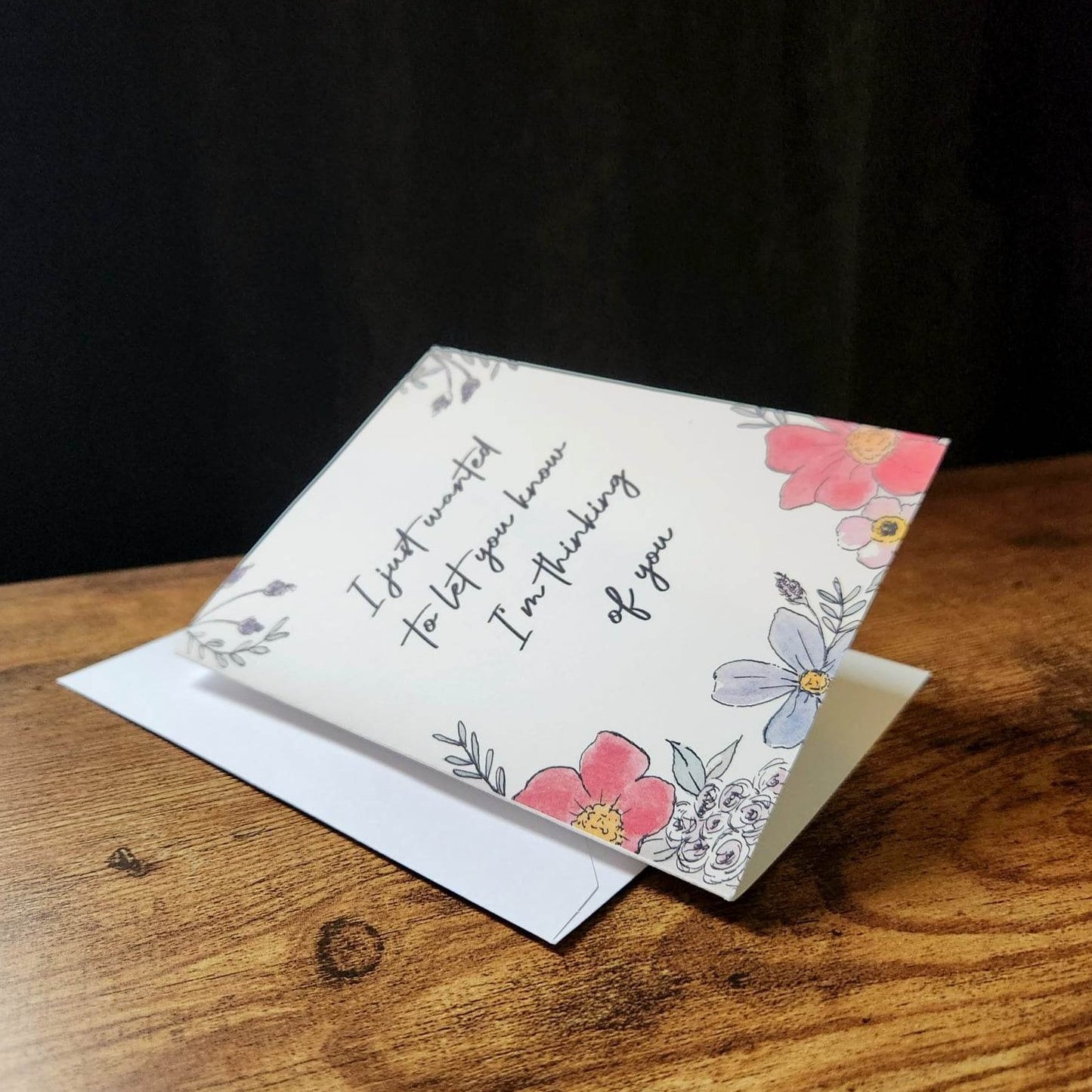 Just wanted to let you know I'm thinking of you, Support card, Grief and loss card, I'm here for you card, Sympathy card, Sending love card