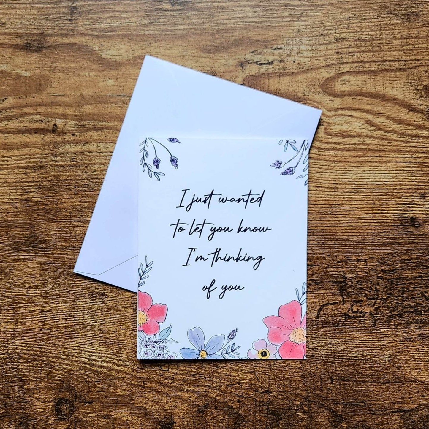 Just wanted to let you know I'm thinking of you, Support card, Grief and loss card, I'm here for you card, Sympathy card, Sending love card
