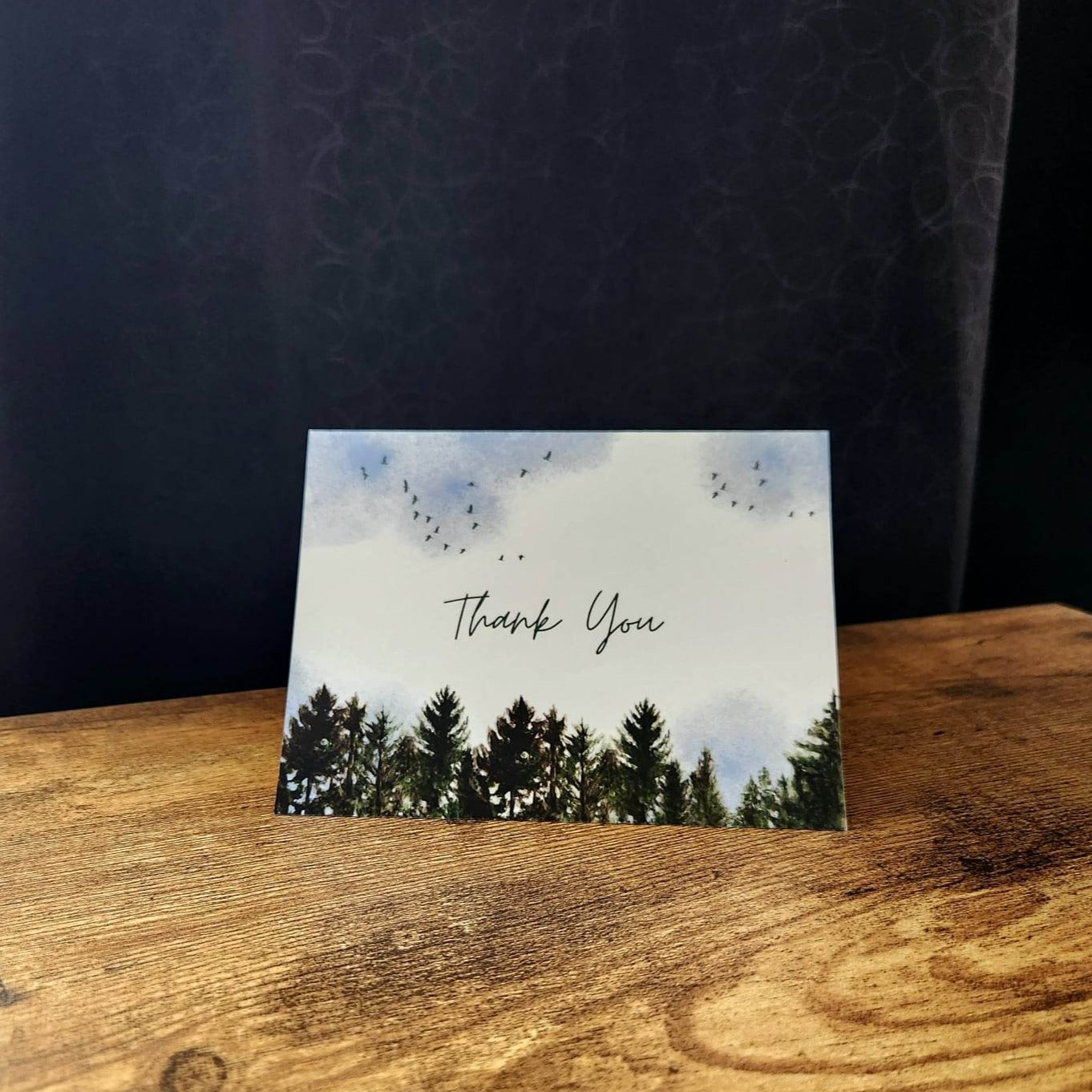 Thank you card, Outdoor nature thank you cards, Wedding greenery thank you card, Forest thank you, Friendship card, Thanks dad, Mom, Client