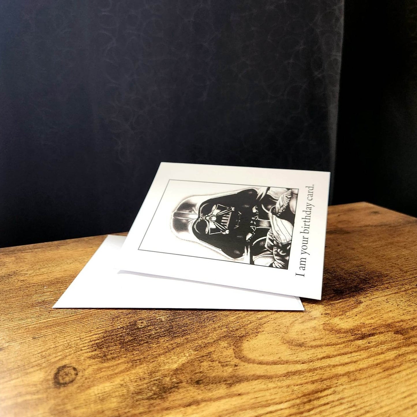 I am your birthday card, Funny nerdy Vader Birthday card, Birthday card for sci-fi fans, Card for Nerd boyfriend, girlfriend, Nerd Husband