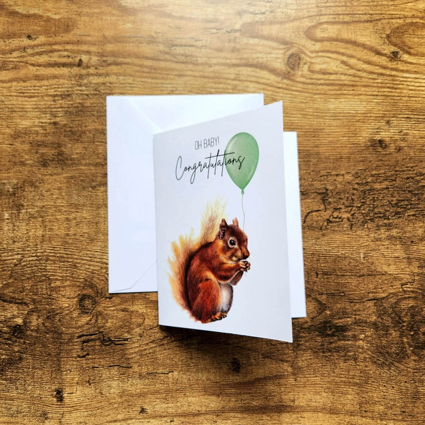 Gender neutral baby shower card, Pregnancy congratulations card, Woodland animal baby shower card, Congrats mama card, New parents card