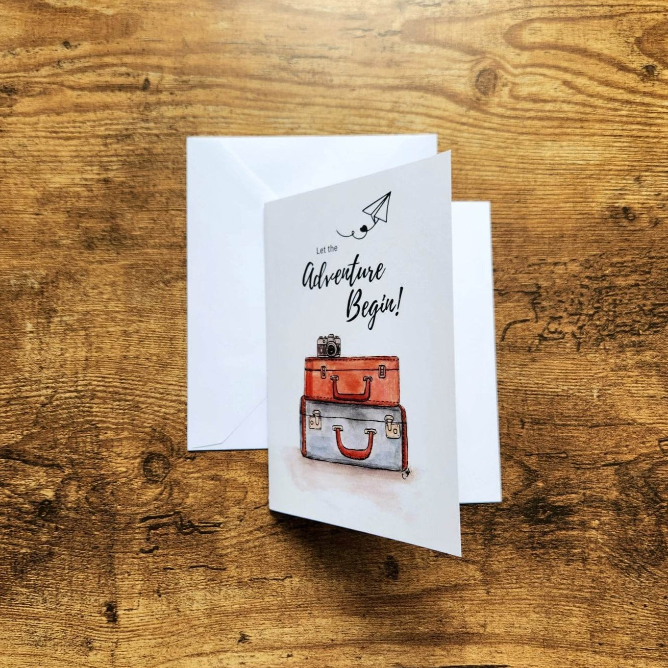 Let the adventure begin card, Congratulations card, New adventure card, Wedding card, Engagement card, Travel card, Anniversary love card