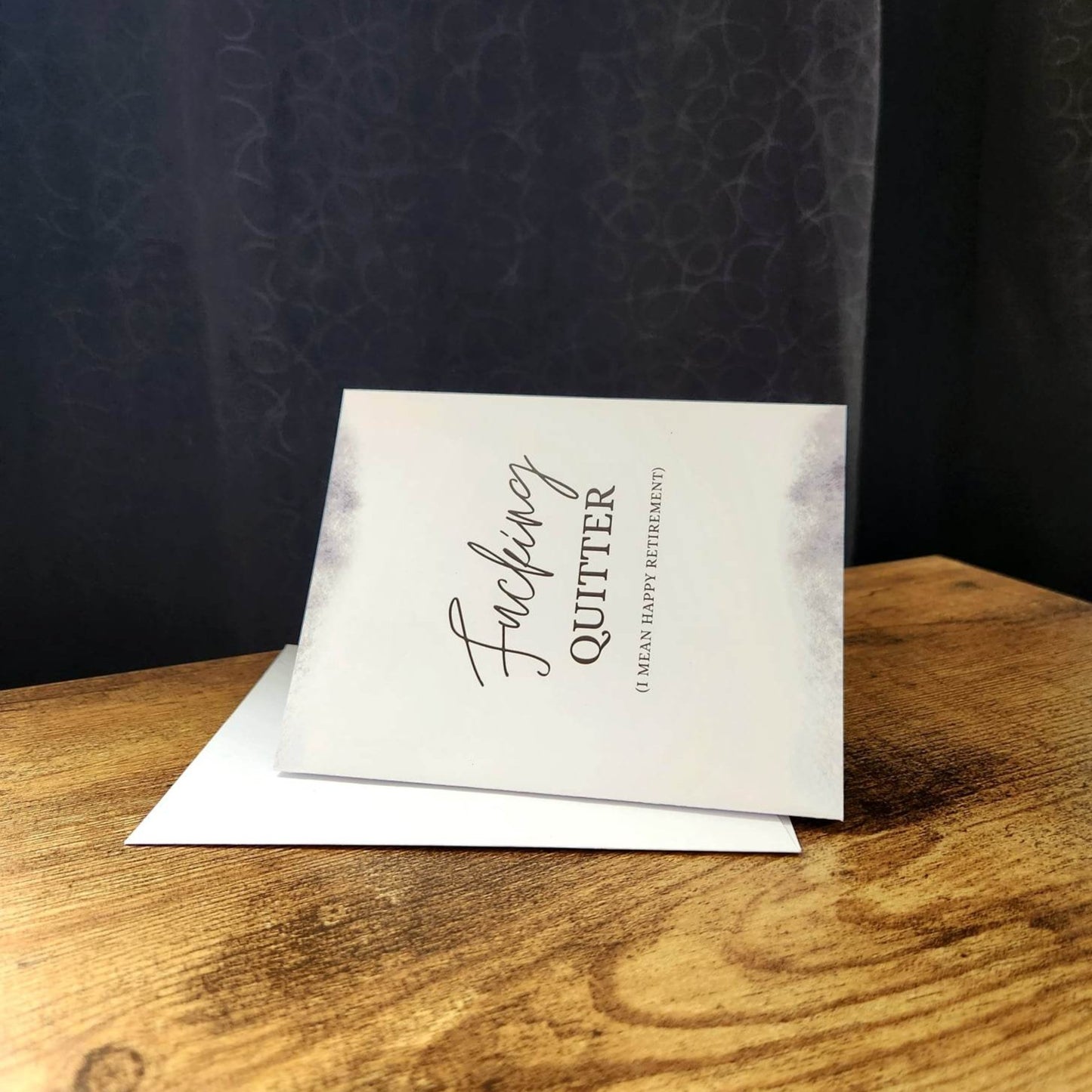 Fucking quitter card, Happy retirement card, Funny retirement card, Coworker goodbye card, Greeting card for retirement party, Card for boss