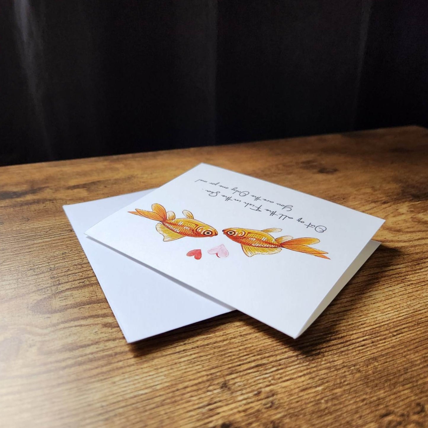 Out of all the fish in the sea, You are the only one for me card, Love card, Anniversary card, Couple card, Card for wife, Card for husband