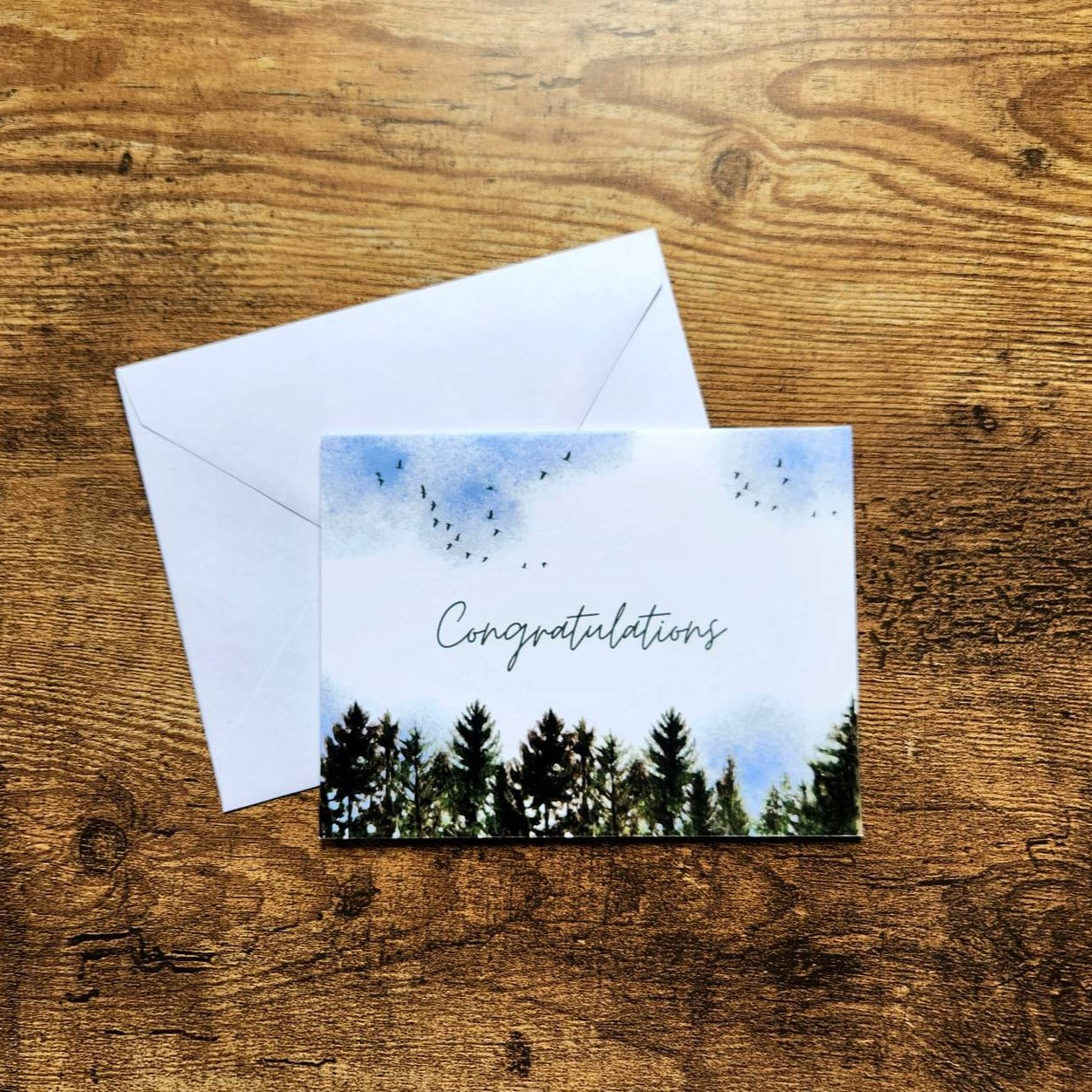 Congratulations card, Outdoorsy congrats card, Simple congratulations card, Graduation card, New Job, New home, Wedding and engagement card