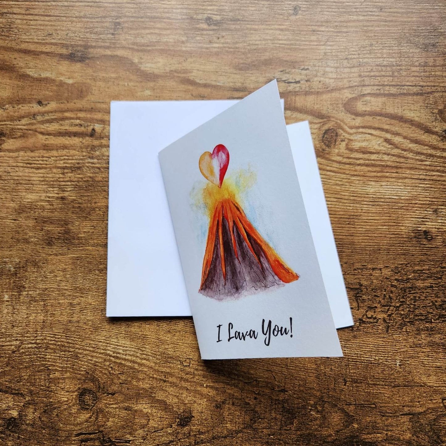 I lava you, I love you card, Lava pun card, Cute Valentine's day card, Sweet anniversary card, Volcano card, Card for Wife,Card for husband