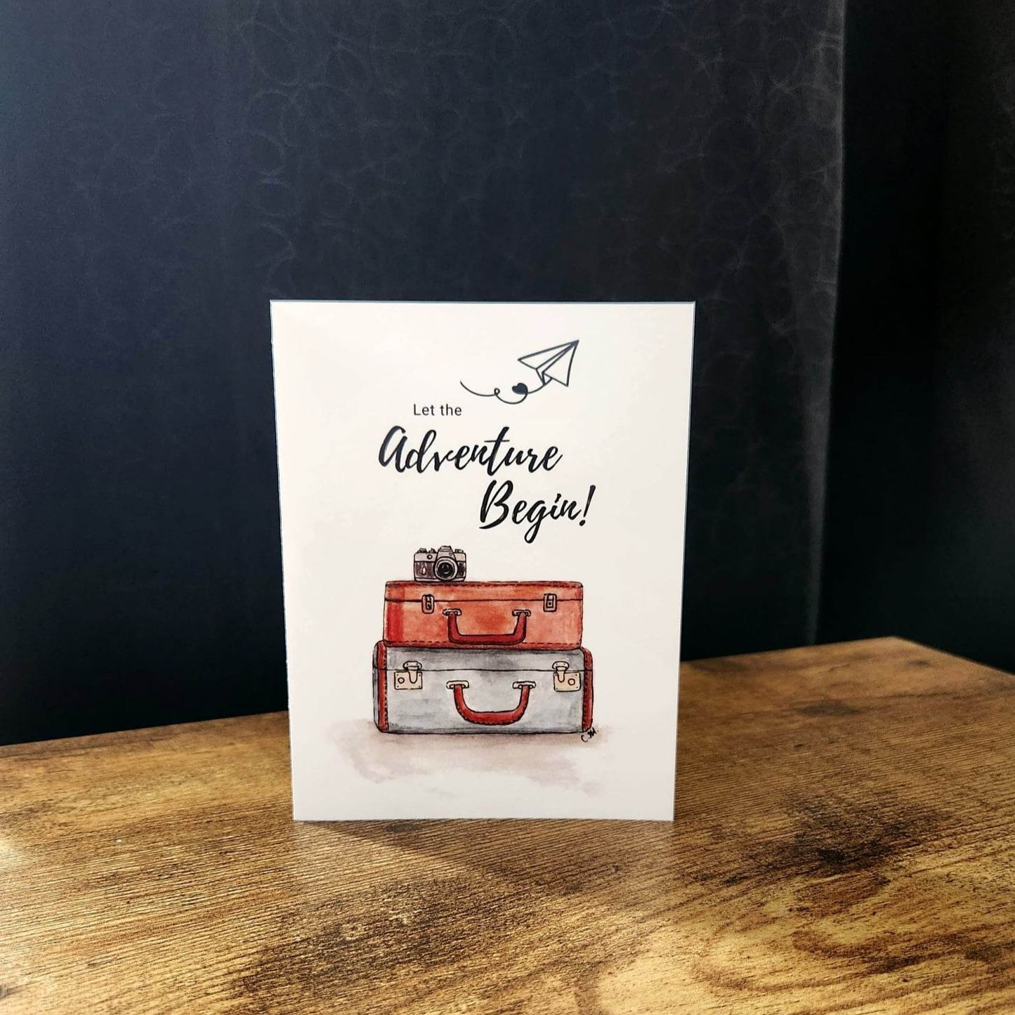 Let the adventure begin card, Congratulations card, New adventure card, Wedding card, Engagement card, Travel card, Anniversary love card