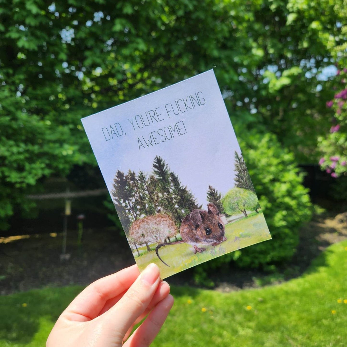 Dad you are fucking awesome, Happy Father's day card, Nature card for dad, Funny dad card, New dad love card, Sarcastic Fathers Day card