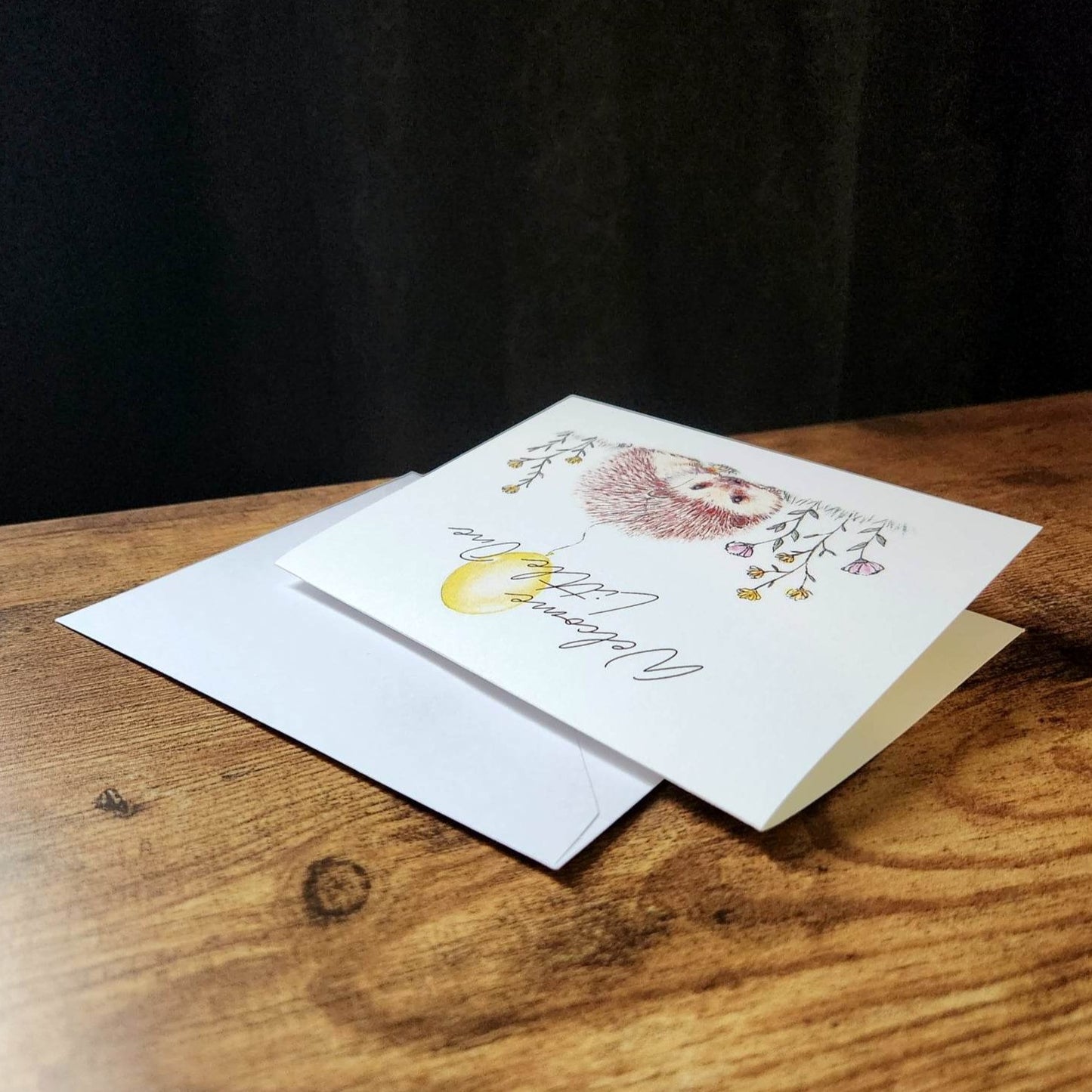 Welcome little one, New baby card, Baby shower card, Cute woodland animal card, Nursery card, Mom to be card, New mom dad card, Neutral baby