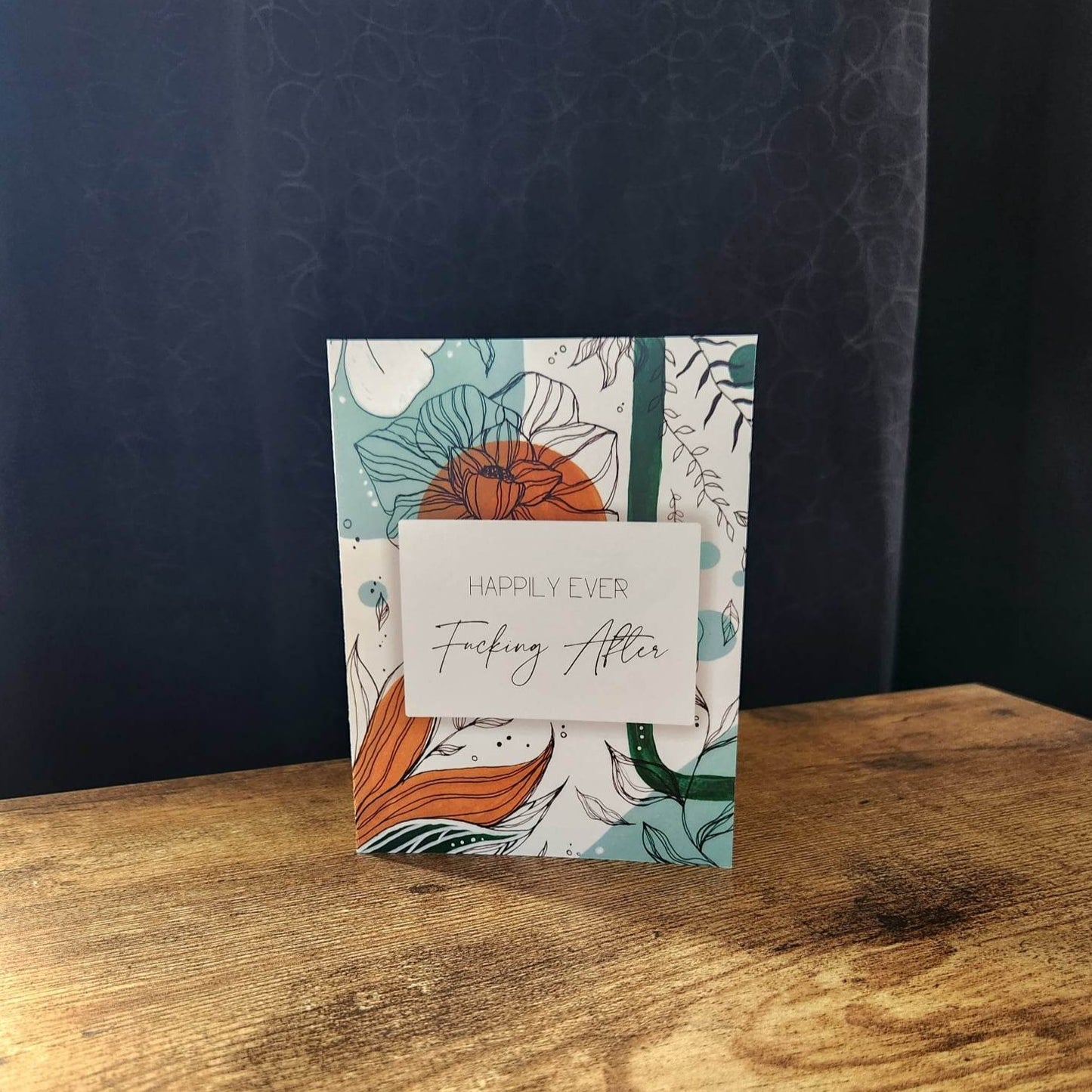 Happily ever fucking after, Mr and Mrs, Bride and groom, Funny wedding card congratulations, Funny engagement card for couple bridal shower