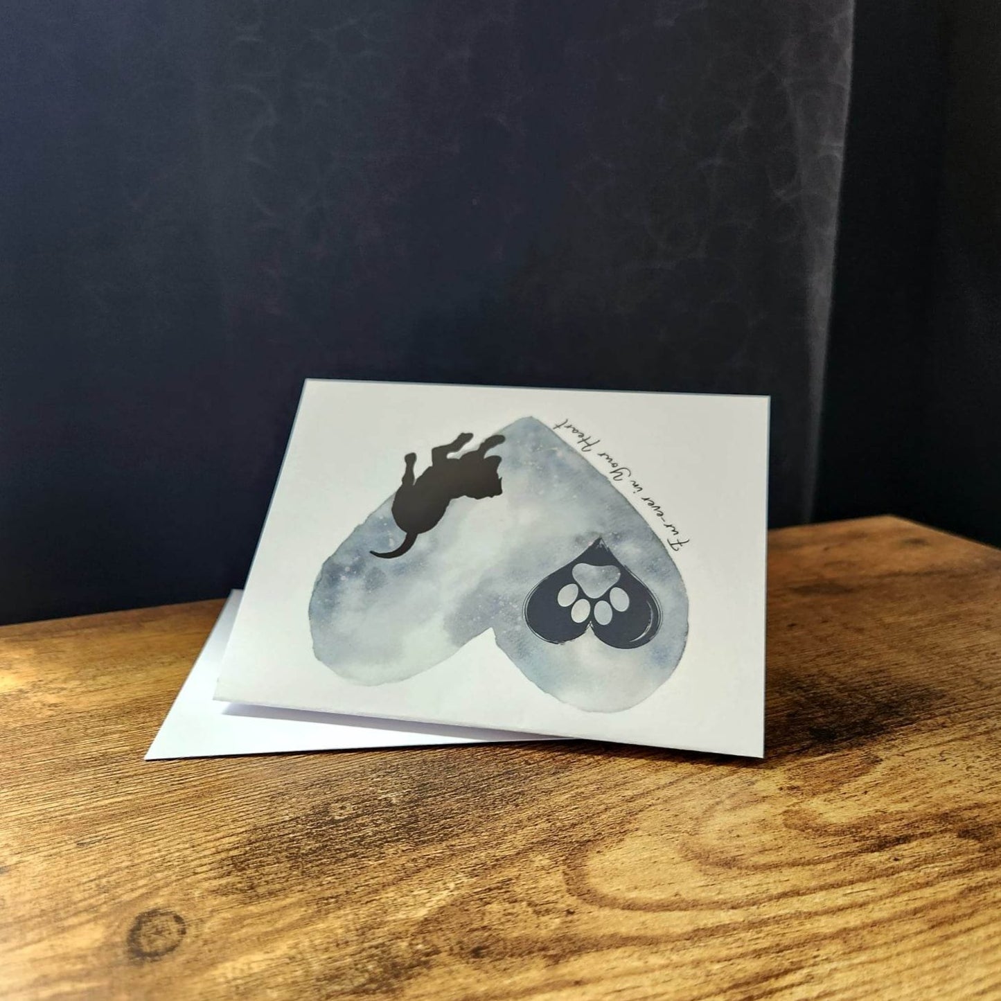 Pet sympathy card, Furever in your heart, Dog memorial card, Dog loss card, Dog bereavement, Pet loss card, Thinking of you dog loss card