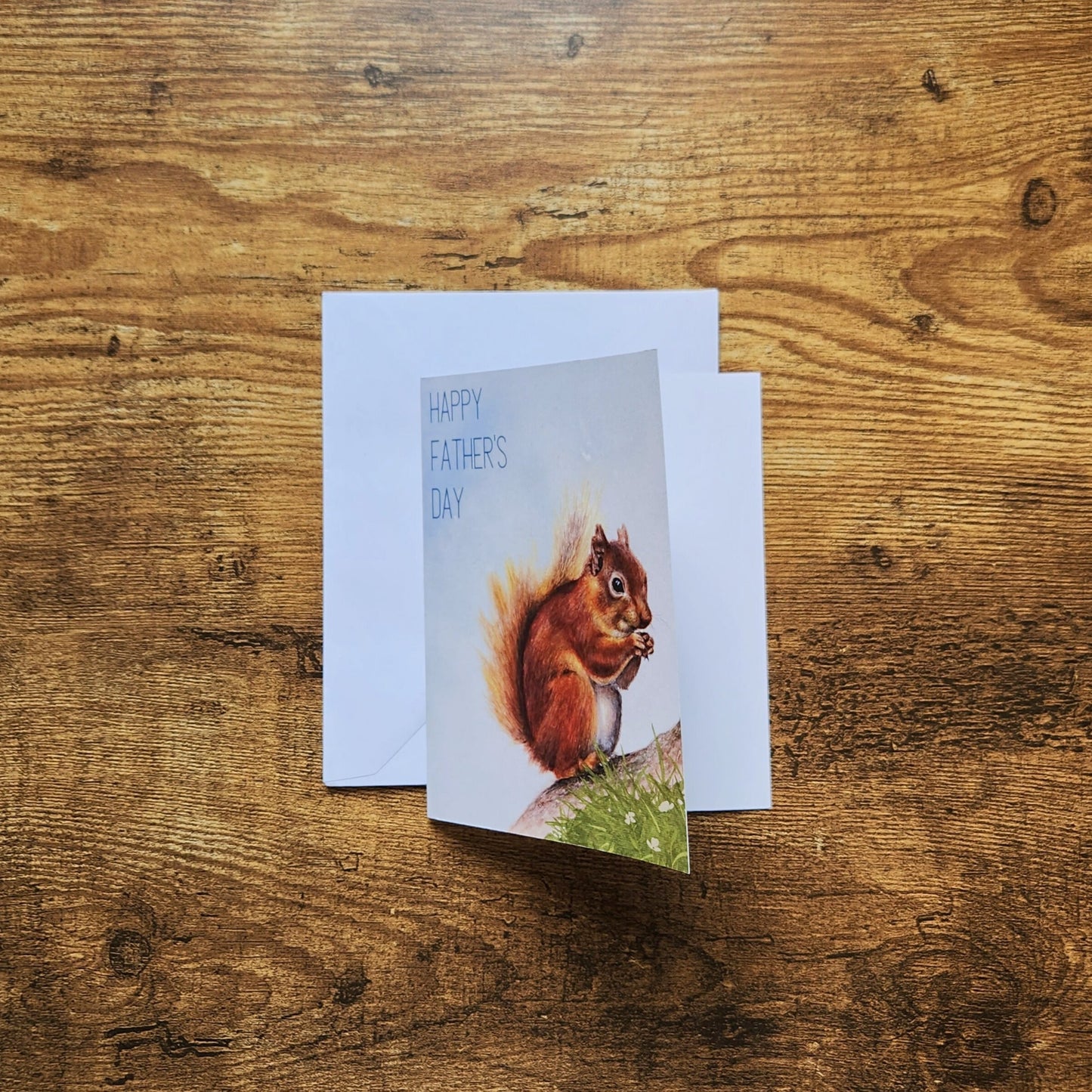 Happy father's day card, Wildlife card for dad, Celebrate dad woodland greeting card, Card for Grandpa, Gift for him,Cute mouse card for dad