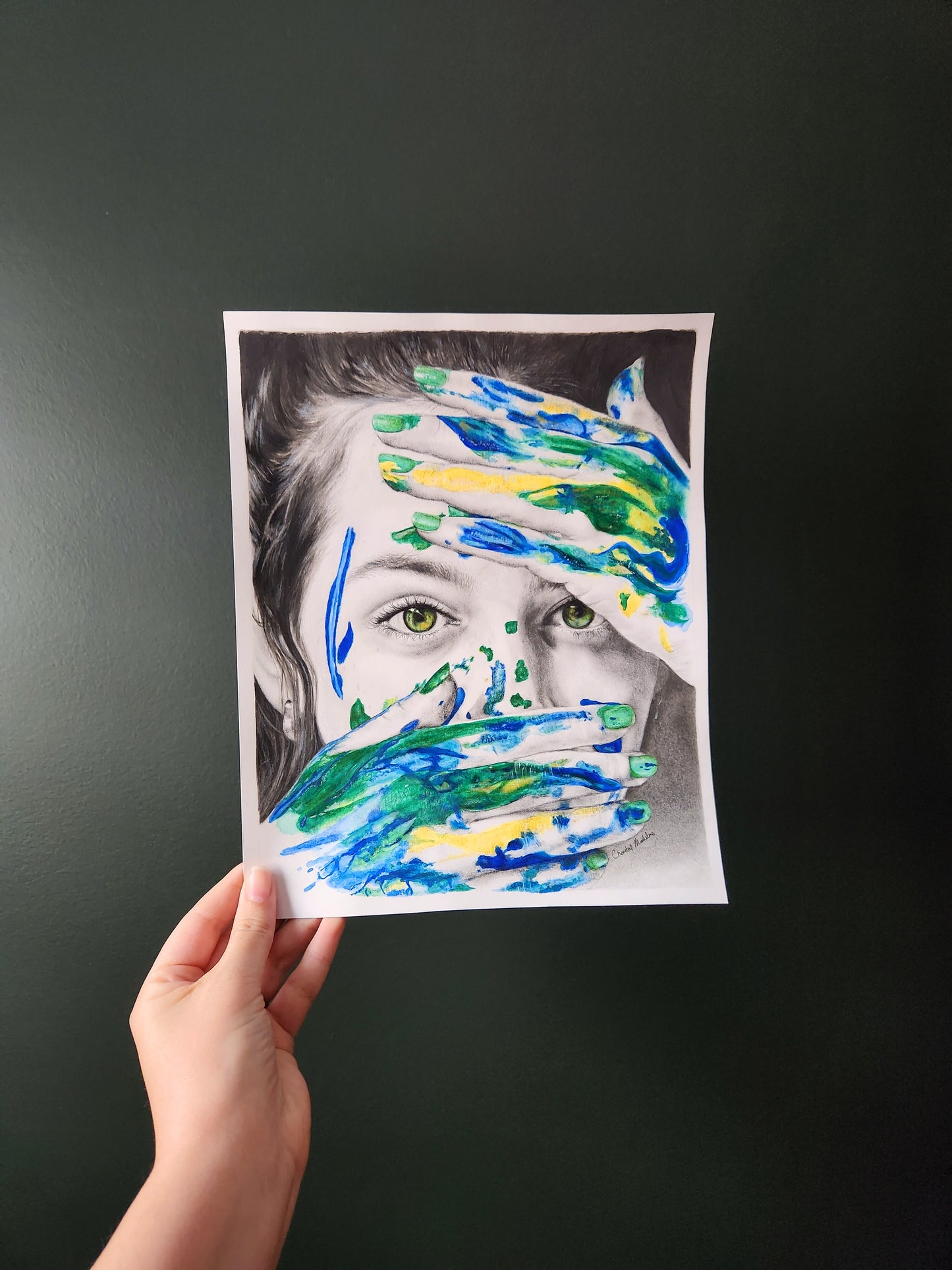 Lost in my Mind, Giclee print on fine art paper, Grief series print from original artwork
