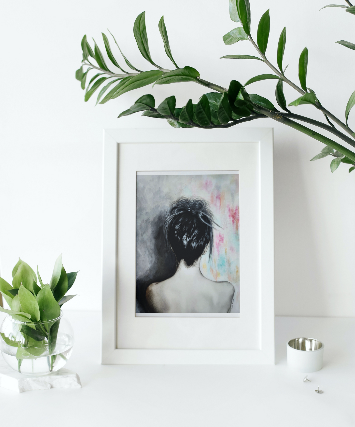 Two sides of grief, Giclee print on fine art paper, Grief series print from original artwork