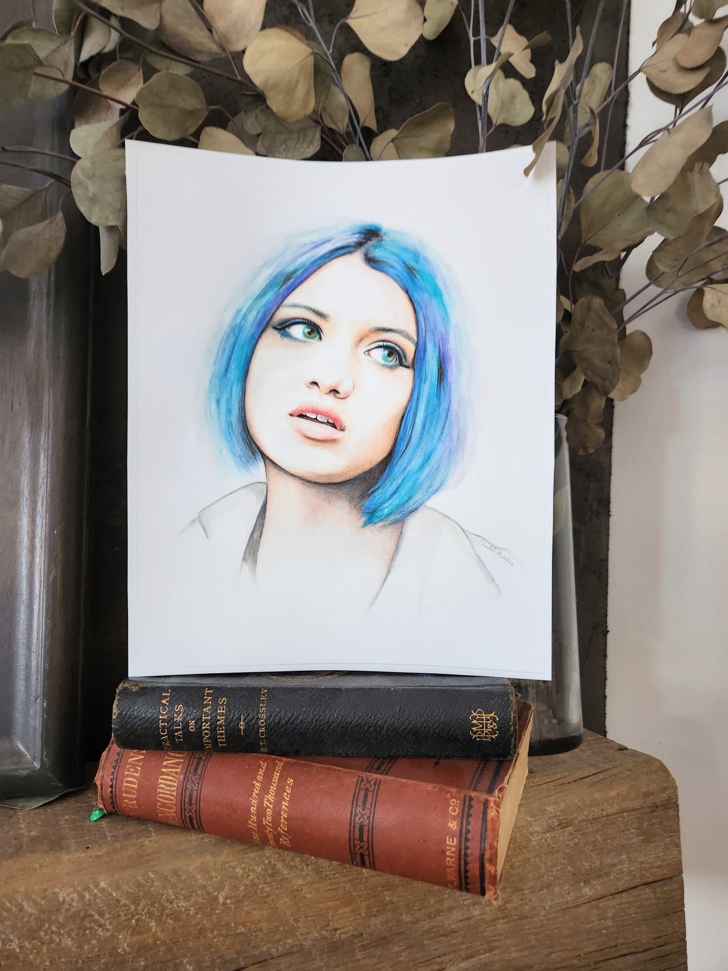 The Glass Shell, Giclee print on fine art paper, Grief series print from original artwork