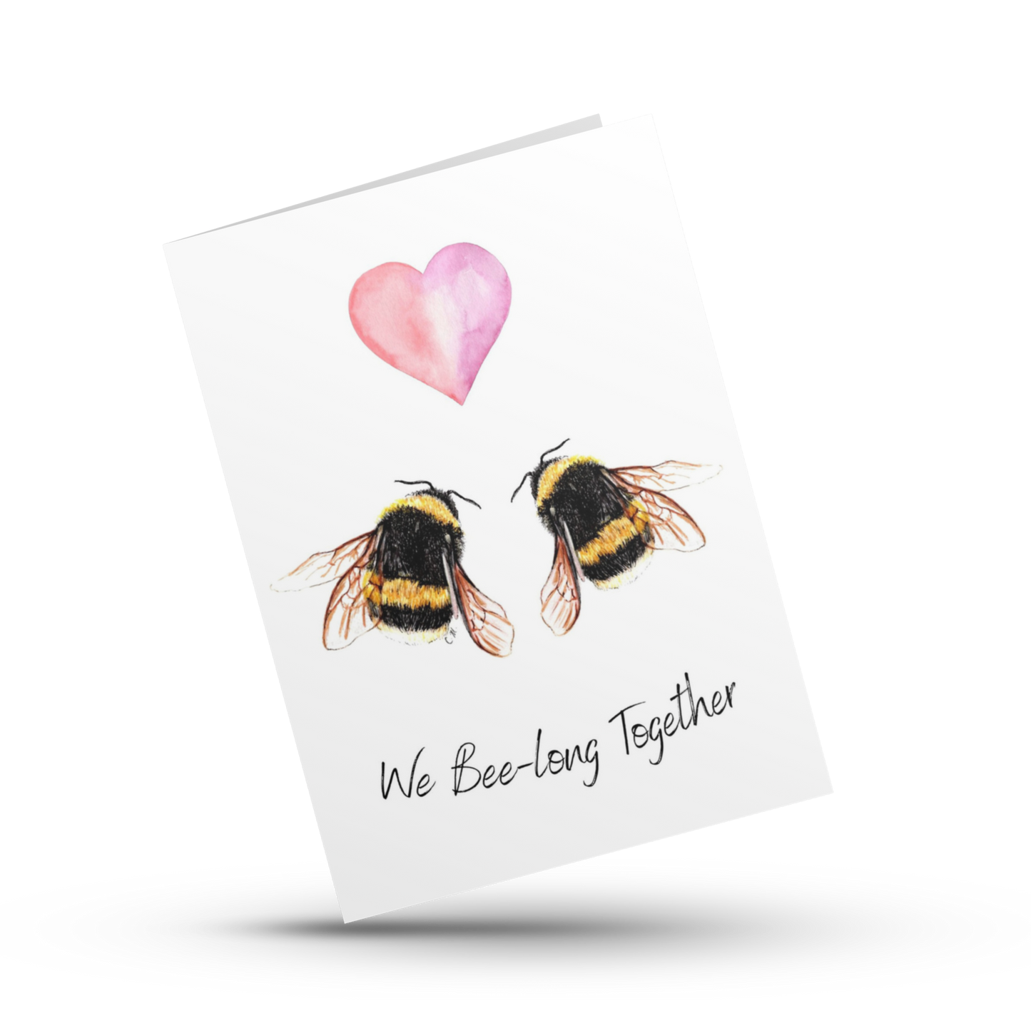 We Bee-long Together Greeting Card, Cute bee lover card, Punny, Funny card for him her, Girlfriend, Boyfriend, Anniversary, Valentines day