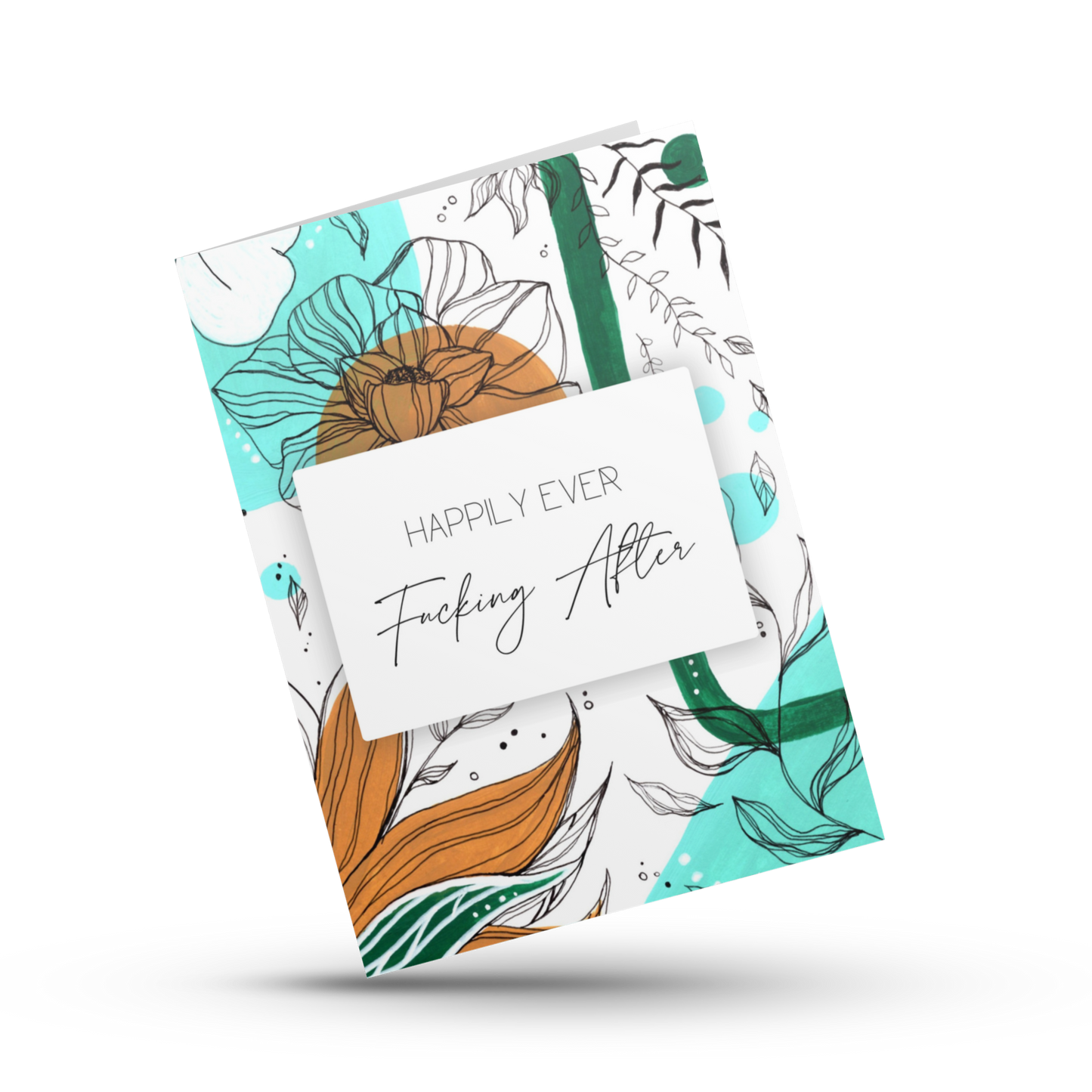 Happily ever fucking after, Mr and Mrs, Bride and groom, Funny wedding card congratulations, Funny engagement card for couple bridal shower