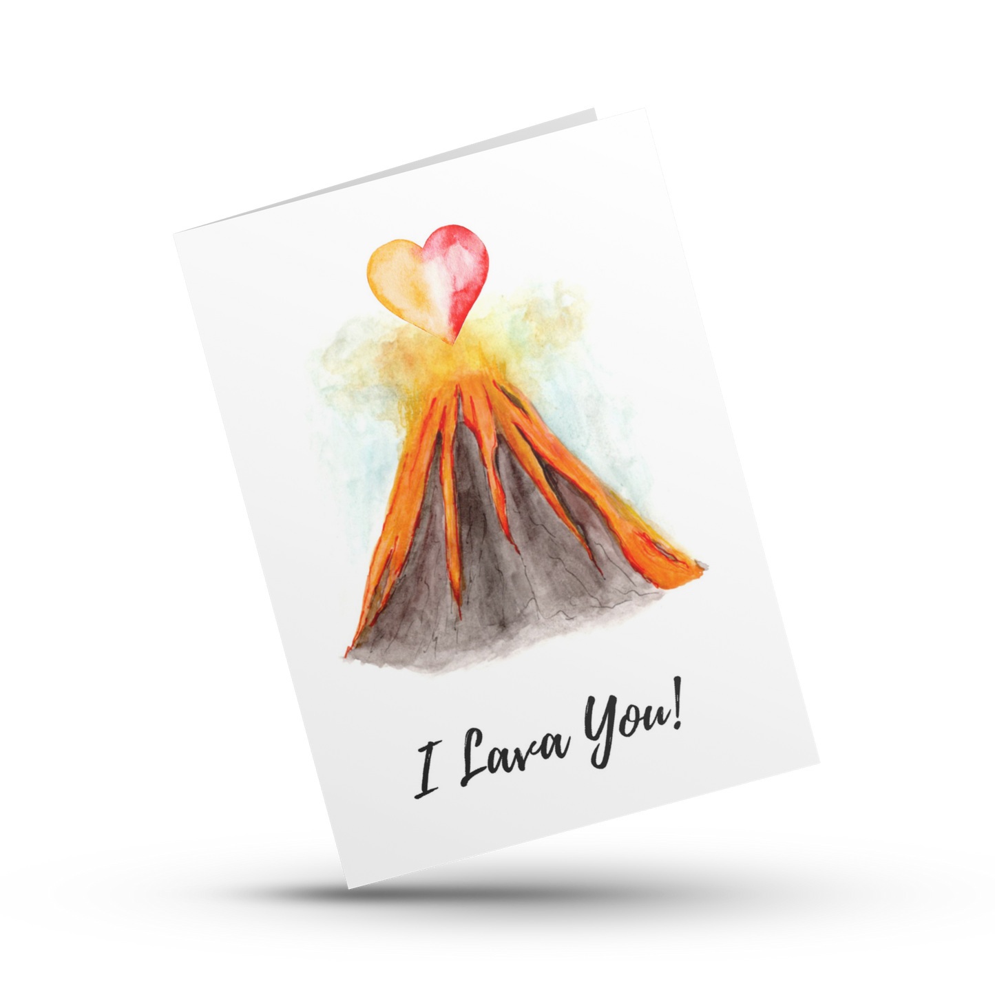 I lava you, I love you card, Lava pun card, Cute Valentine's day card, Sweet anniversary card, Volcano card, Card for Wife,Card for husband