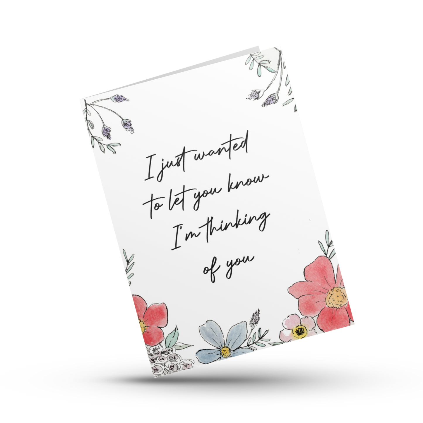 Just wanted to let you know I'm thinking of you, Support card, Grief and loss card, I'm here for you card, Sympathy card, Sending love card