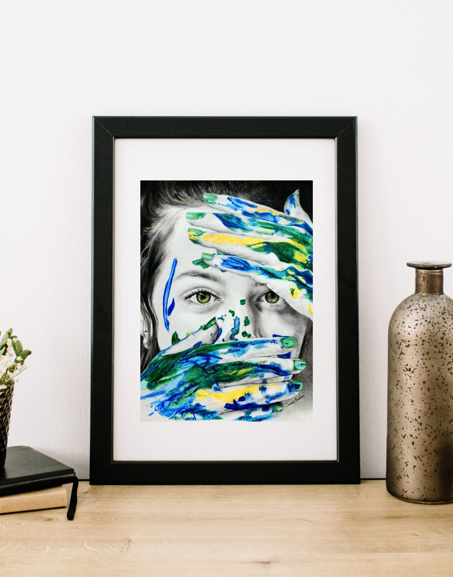 Lost in my Mind, Giclee print on fine art paper, Grief series print from original artwork