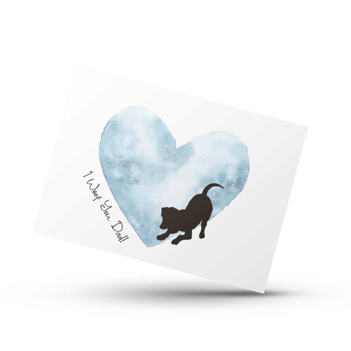 I woof you dad, Dog dad card, Father's Day card, Happy Father's day card, Fur baby card for card, Dog pun card, Animal Pun, Puppy card