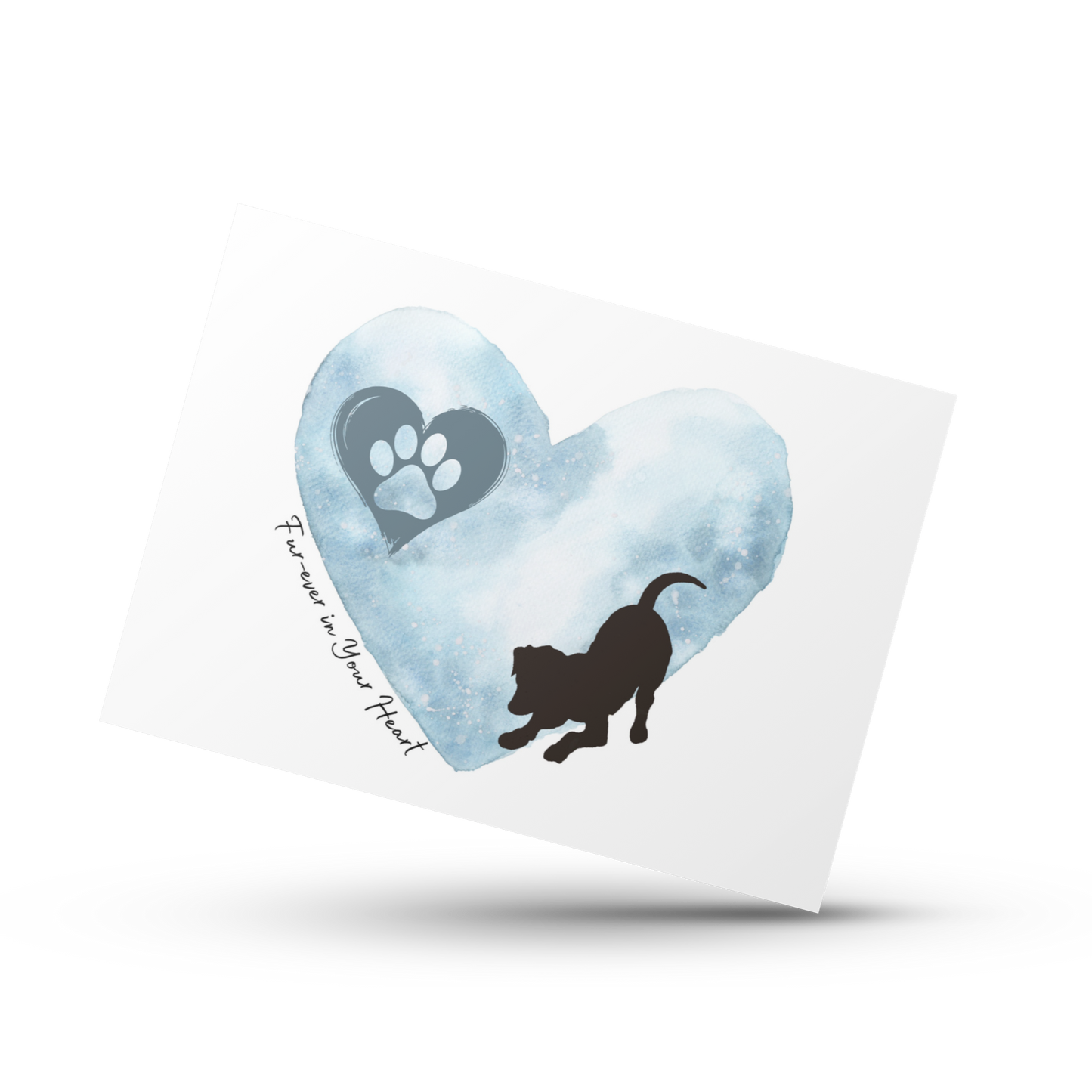 Pet sympathy card, Furever in your heart, Dog memorial card, Dog loss card, Dog bereavement, Pet loss card, Thinking of you dog loss card