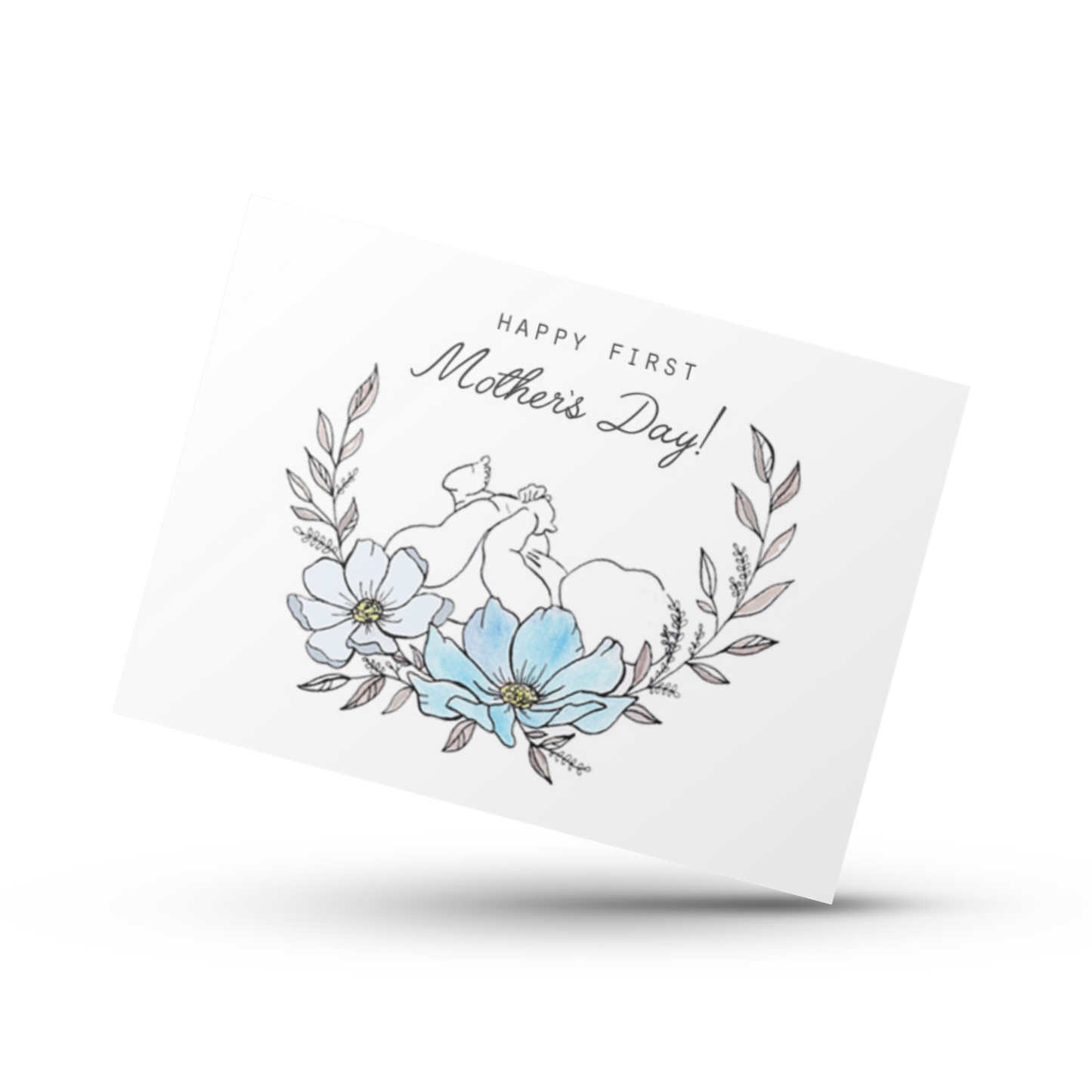 Happy first Mother's Day, 1st Mother's Day card, New mom gift, New Mother's Day, Mother's Day card, Mommy to be card, Cute card for mom