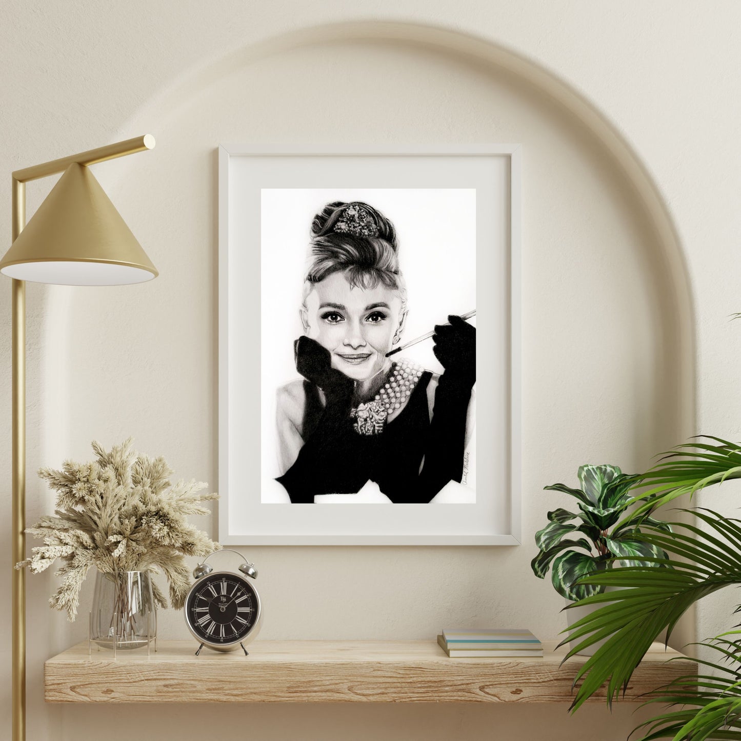 Audrey Hepburn fine art print, Breakfast at Tiffany's home decor