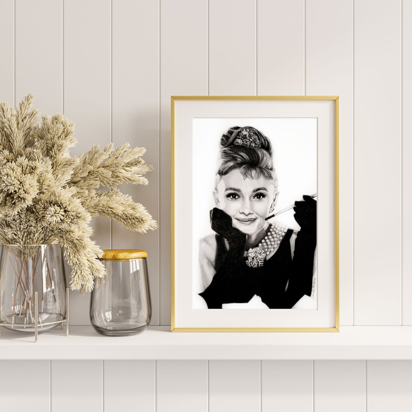 Audrey Hepburn fine art print, Breakfast at Tiffany's home decor