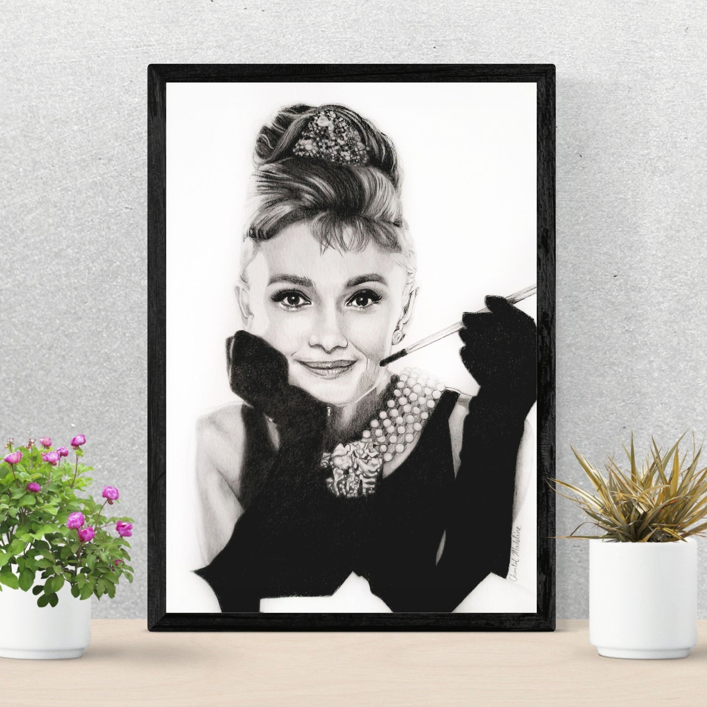 Audrey Hepburn fine art print, Breakfast at Tiffany's home decor