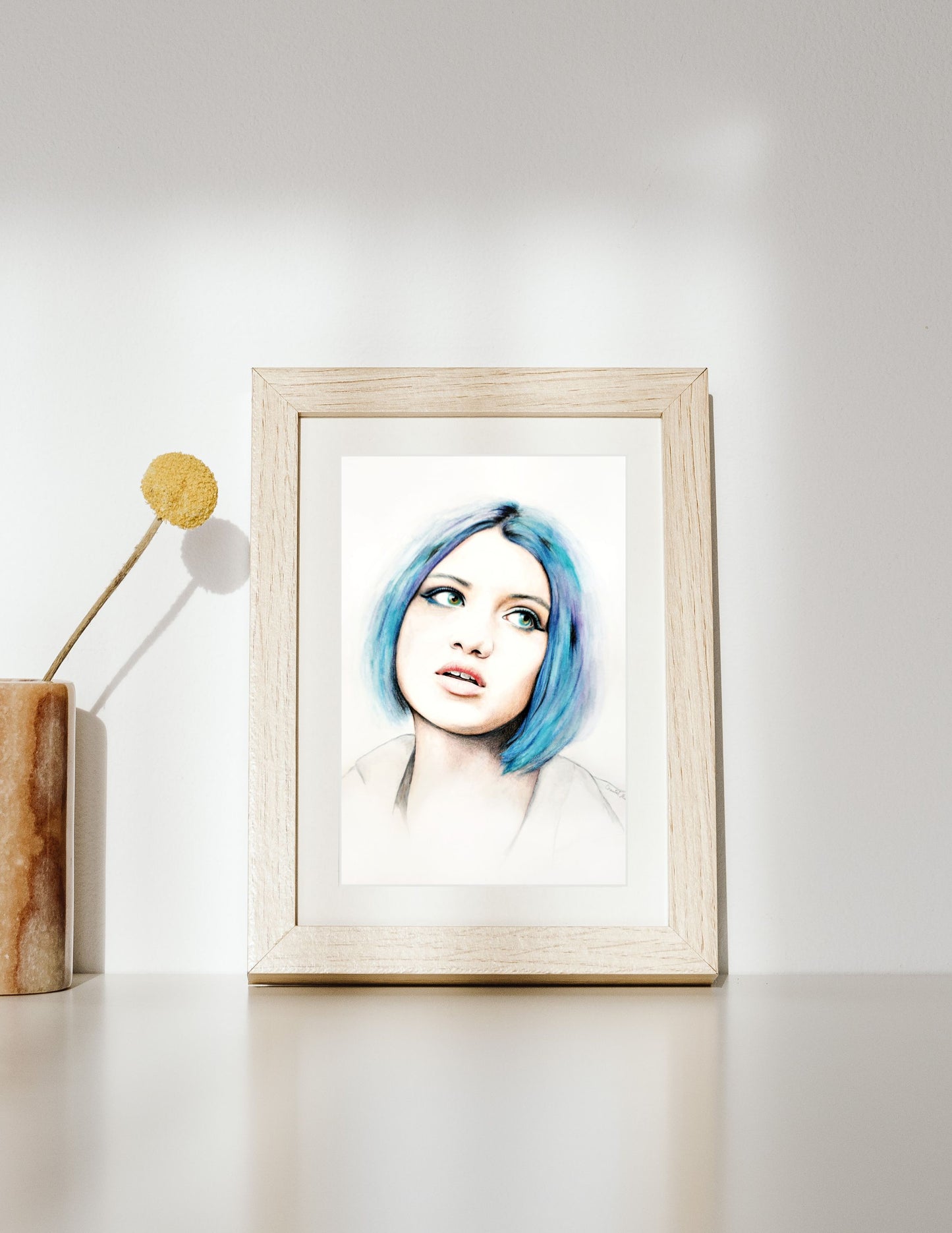 The Glass Shell, Giclee print on fine art paper, Grief series print from original artwork