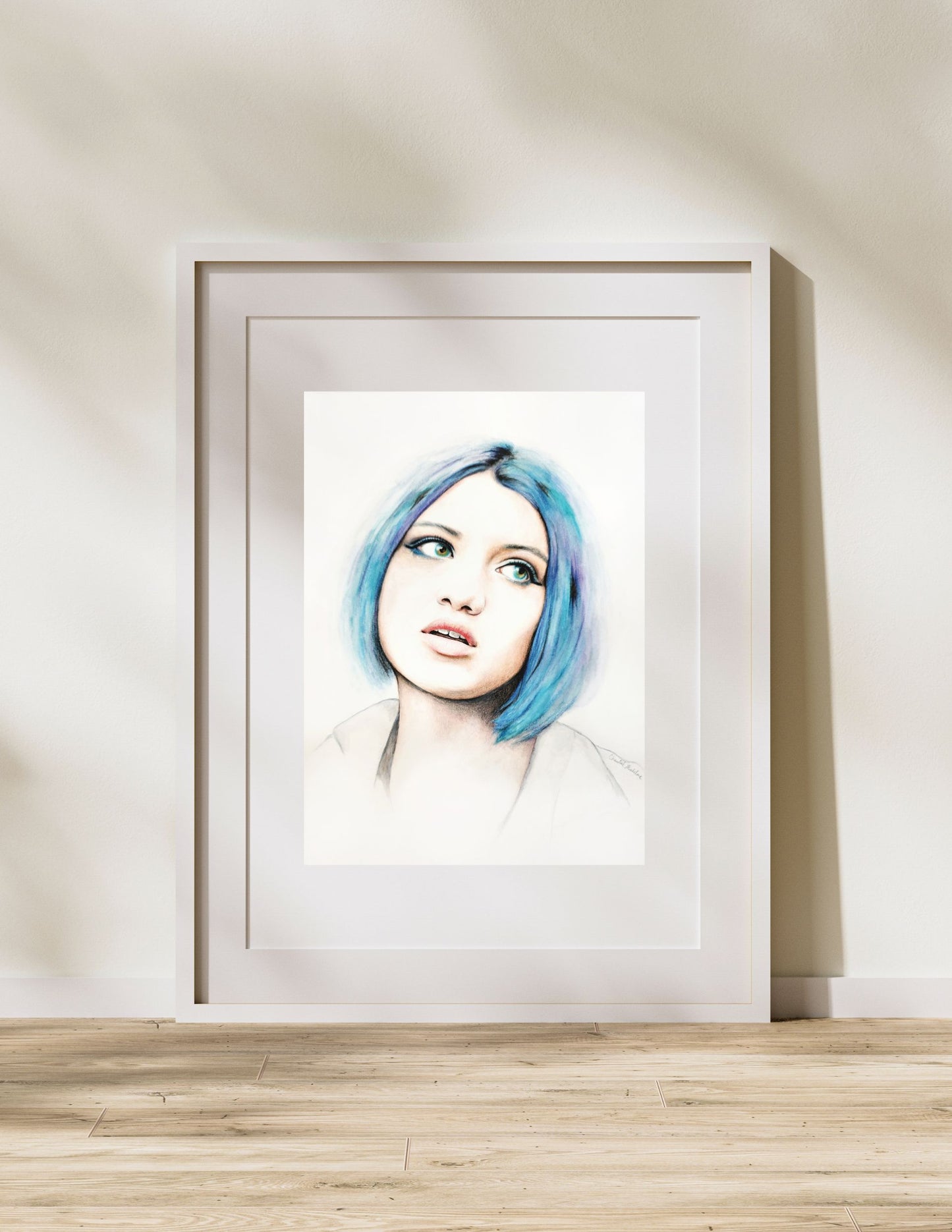 The Glass Shell, Giclee print on fine art paper, Grief series print from original artwork