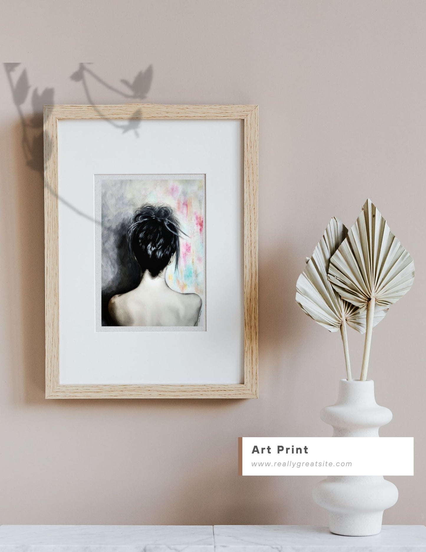Two sides of grief, Giclee print on fine art paper, Grief series print from original artwork