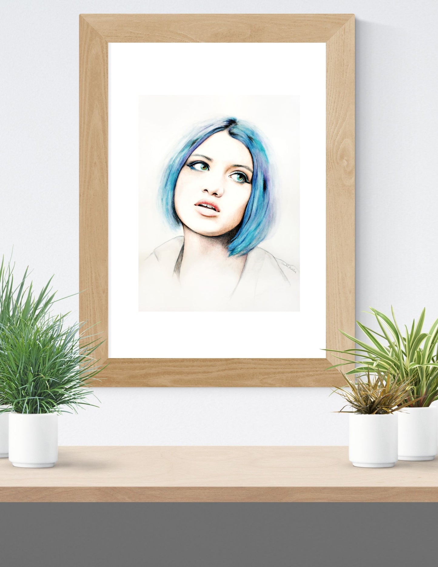 The Glass Shell, Giclee print on fine art paper, Grief series print from original artwork