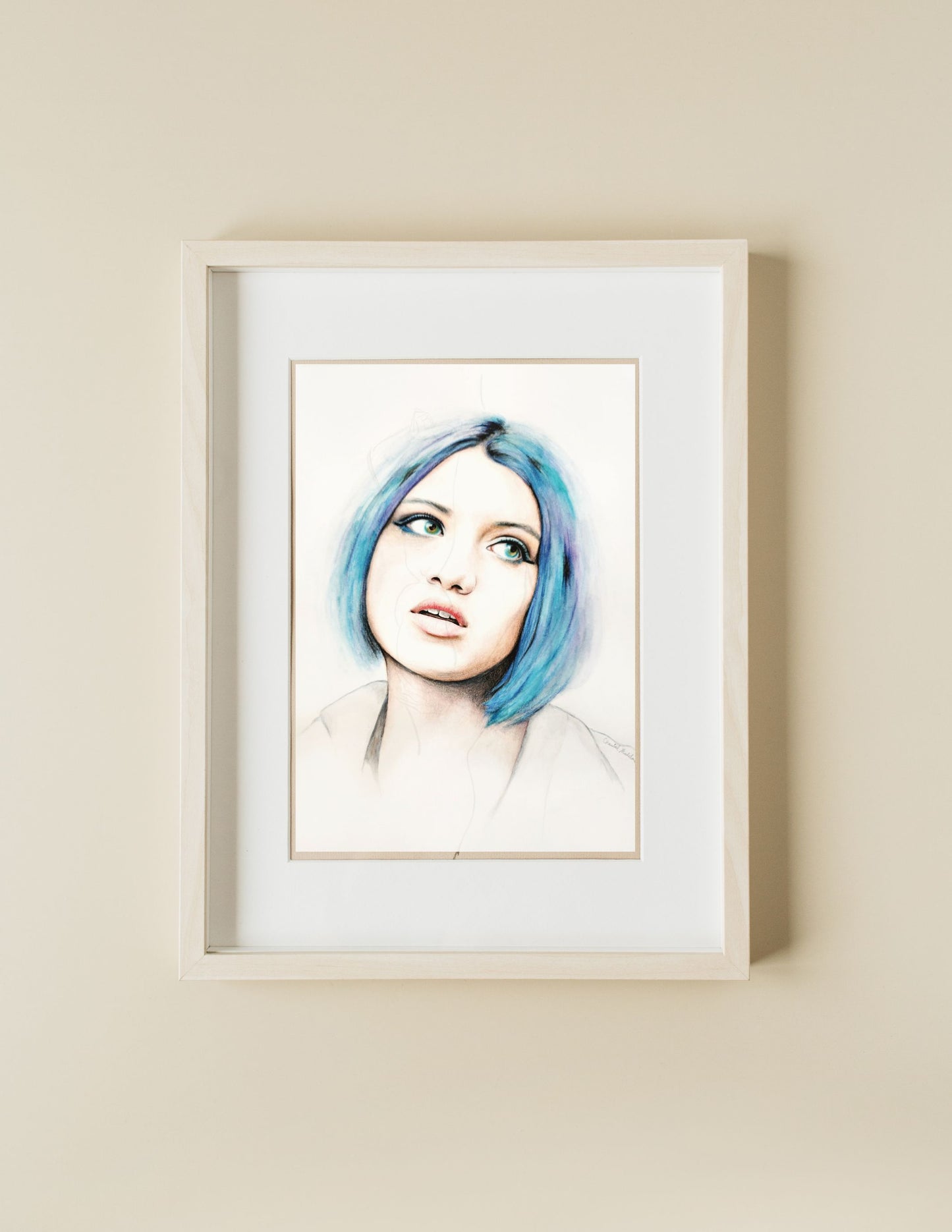 The Glass Shell, Giclee print on fine art paper, Grief series print from original artwork