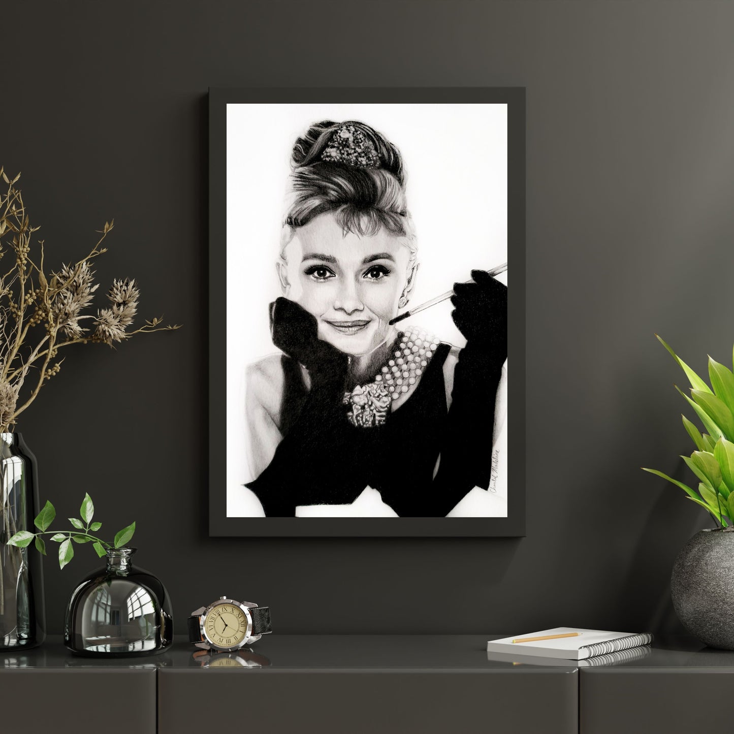 Audrey Hepburn fine art print, Breakfast at Tiffany's home decor