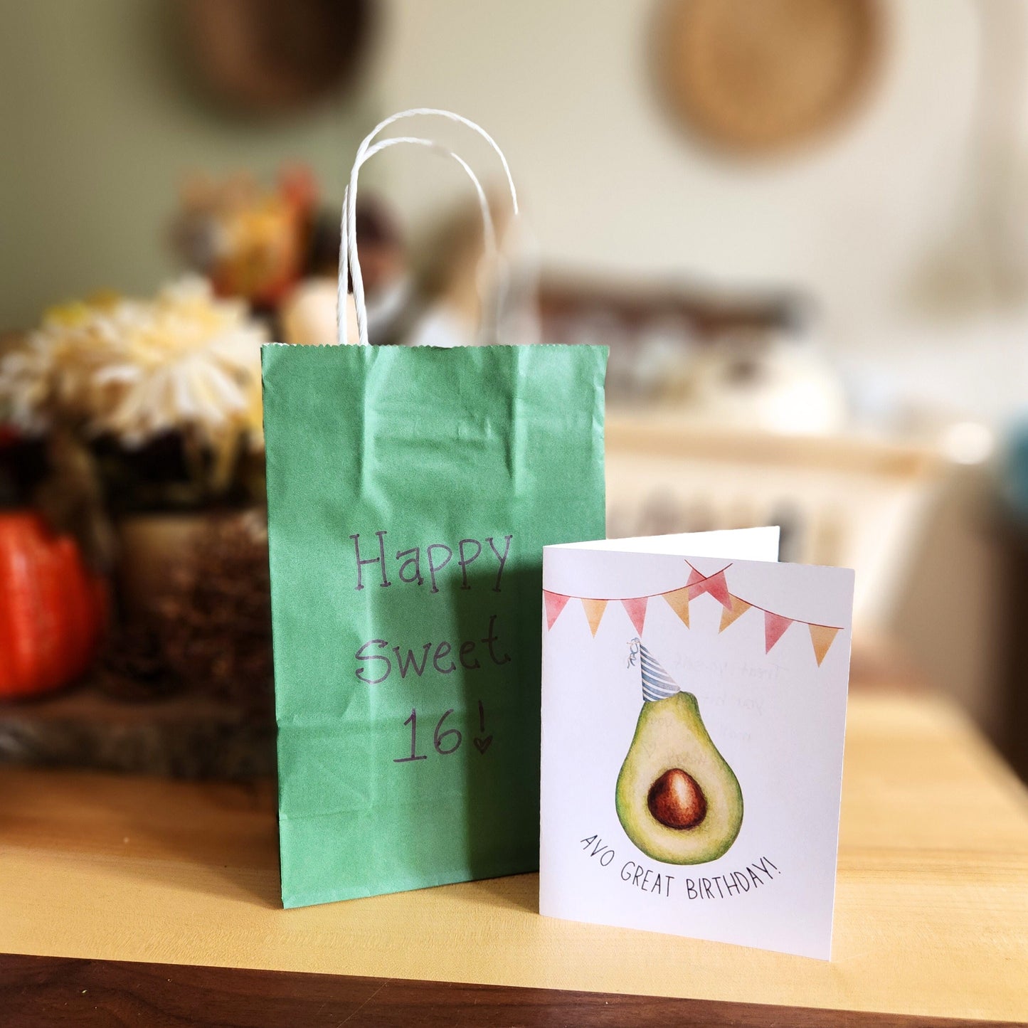 Avo great birthday, Funny avocado pun birthday card, Gift for vegan friend, Gender-neutral greeting card, Food card for boyfriend, Partner