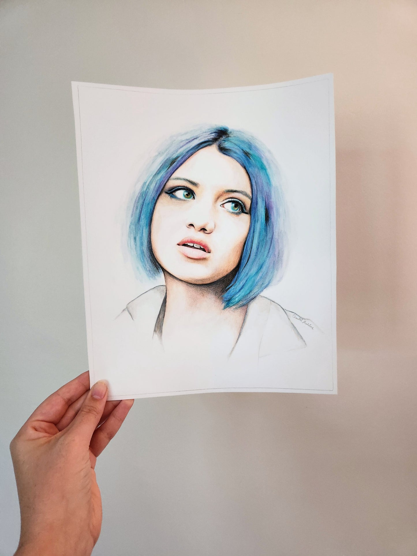 The Glass Shell, Giclee print on fine art paper, Grief series print from original artwork