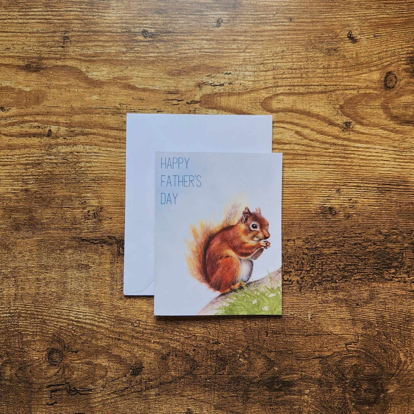 Happy father's day card, Wildlife card for dad, Celebrate dad woodland greeting card, Card for Grandpa, Gift for him,Cute mouse card for dad