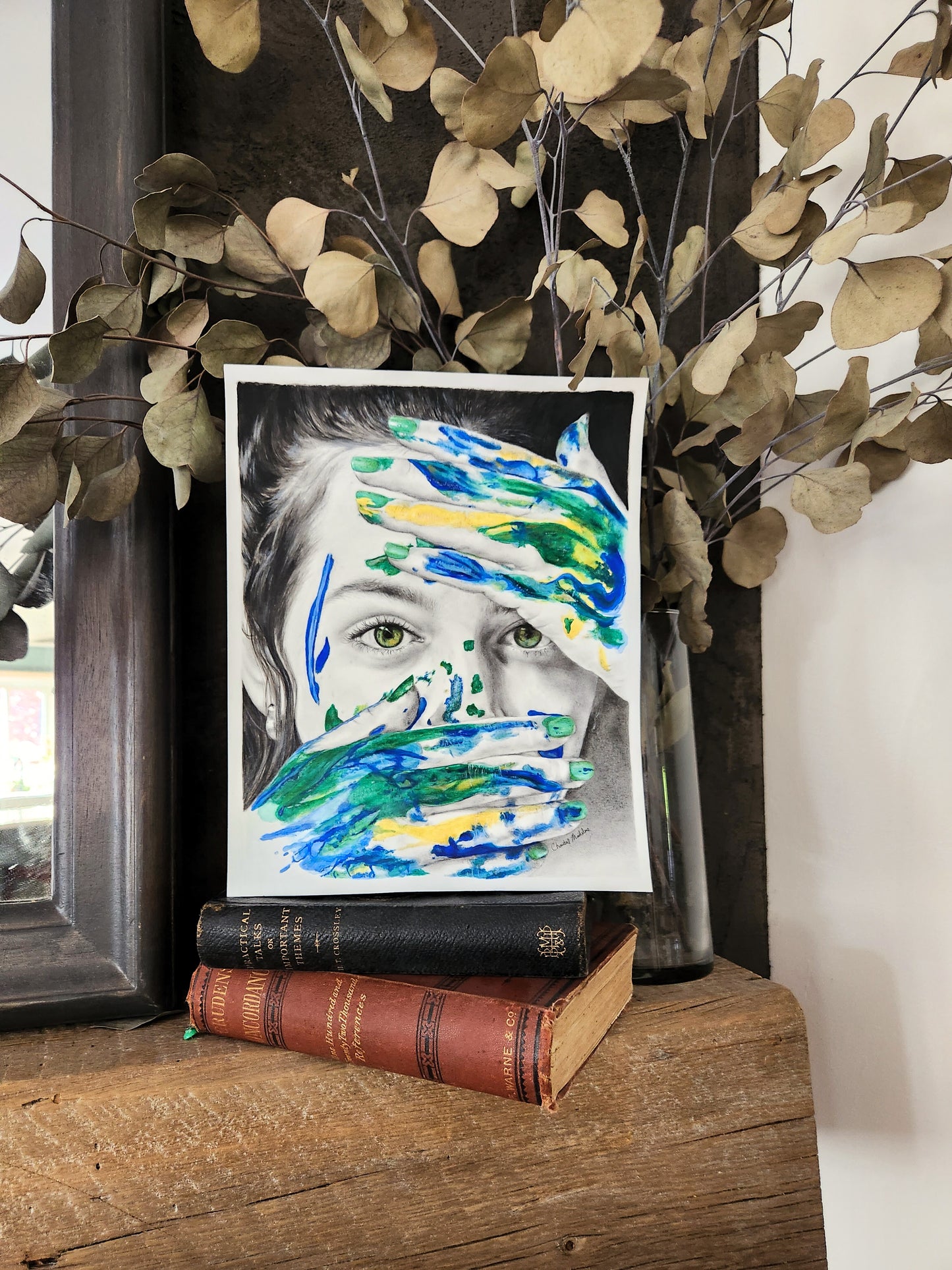 Lost in my Mind, Giclee print on fine art paper, Grief series print from original artwork