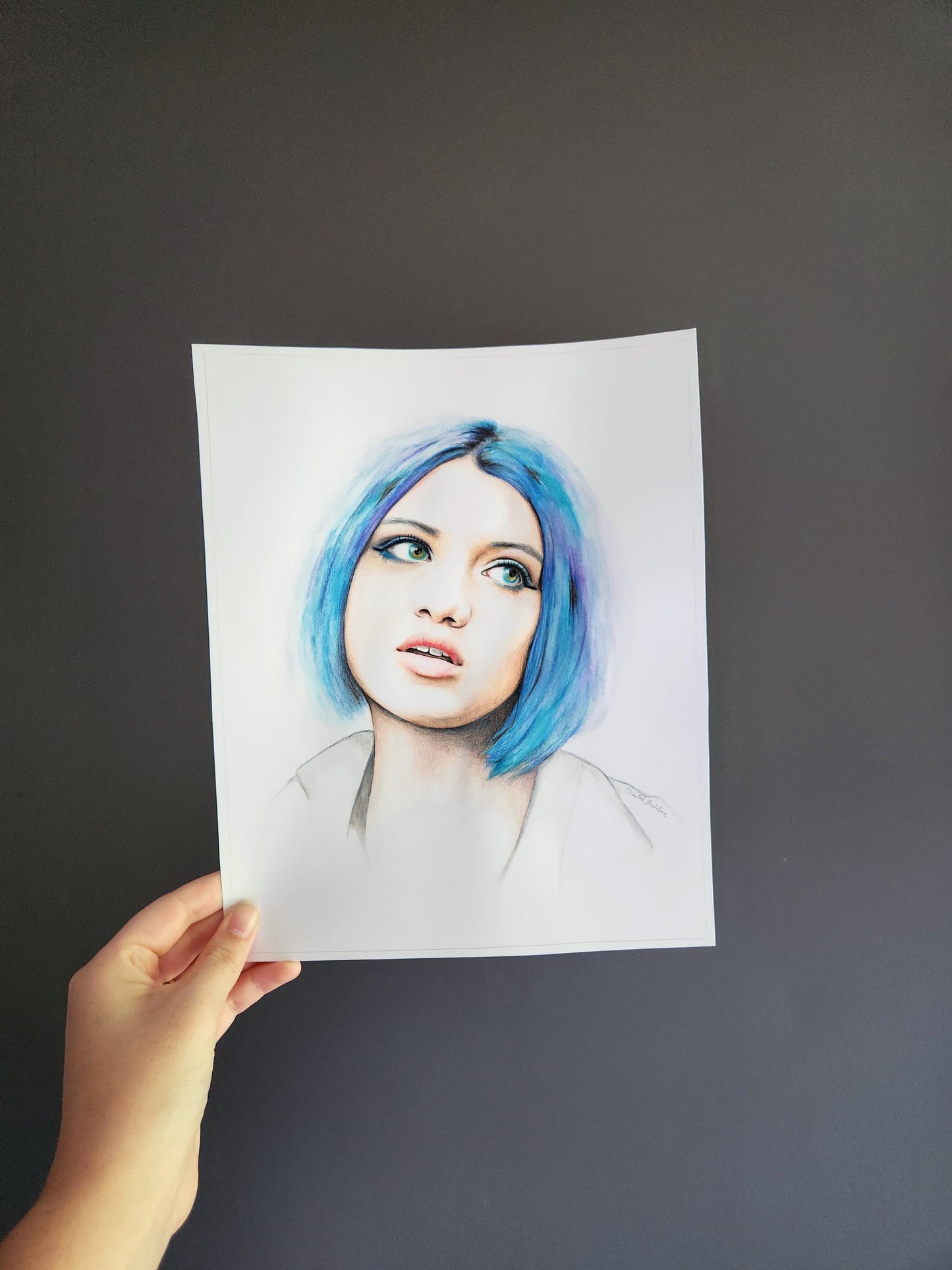 The Glass Shell, Giclee print on fine art paper, Grief series print from original artwork