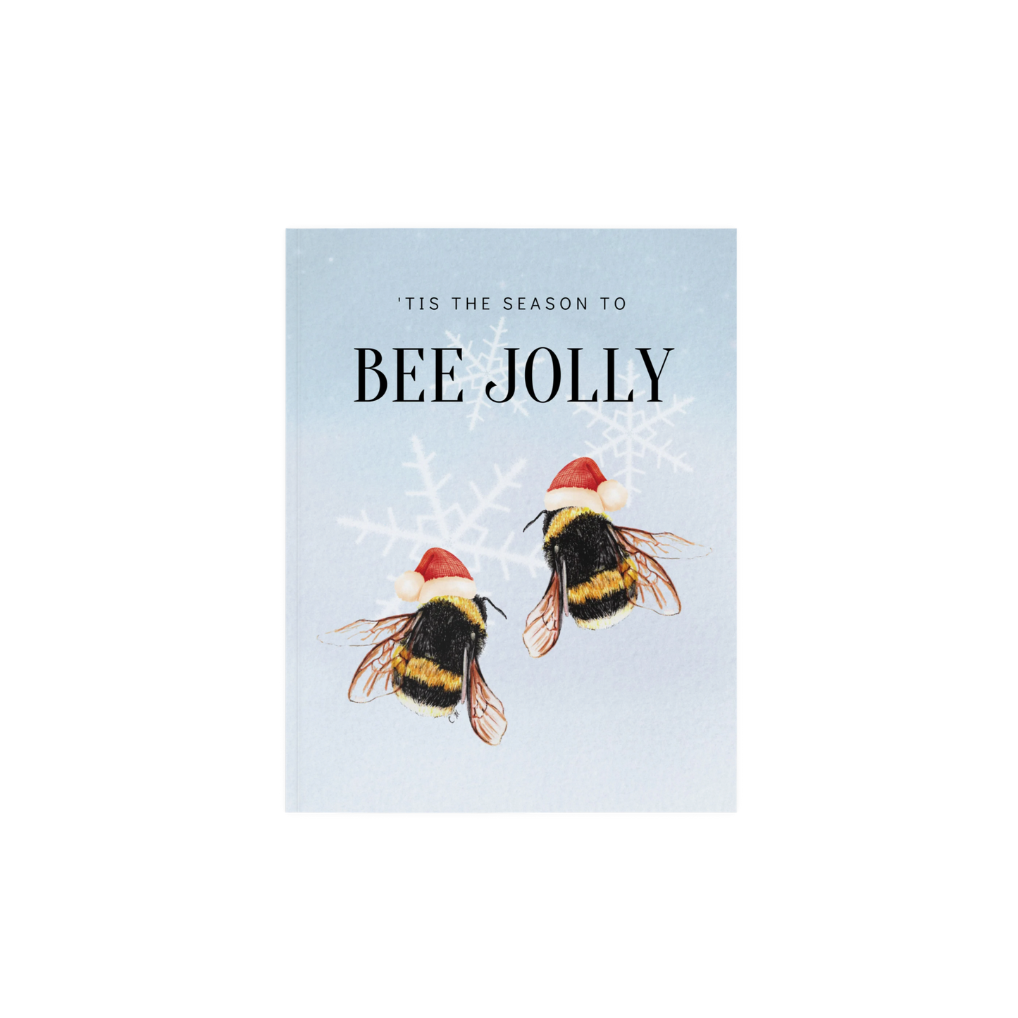 Bee Christmas decor, Tis the season to bee jolly, Santa hat bees, Christmas bee, Hap-bee holidays, Cute funny Christmas decor, Bee Merry art