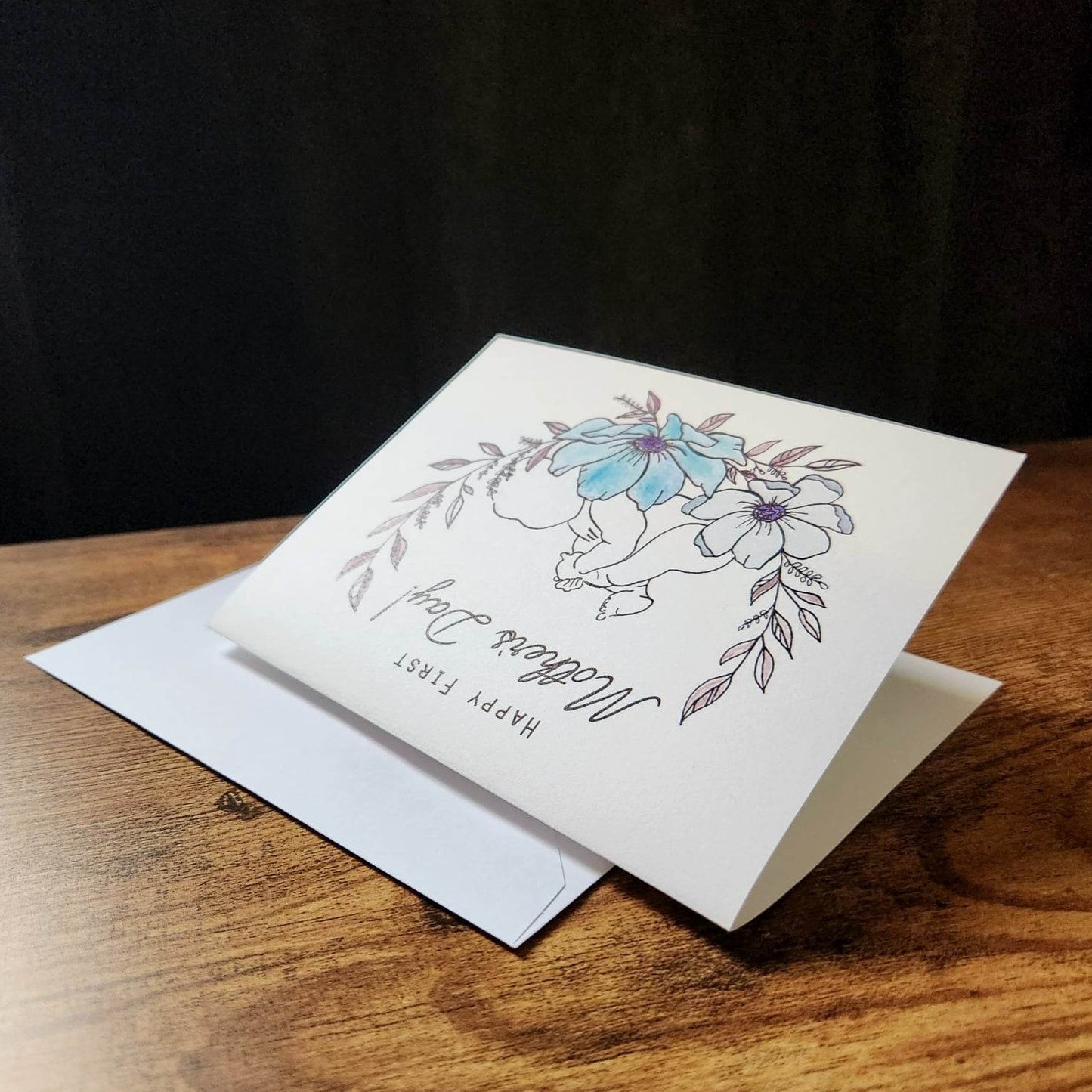 Happy first Mother's Day, 1st Mother's Day card, New mom gift, New Mother's Day, Mother's Day card, Mommy to be card, Cute card for mom
