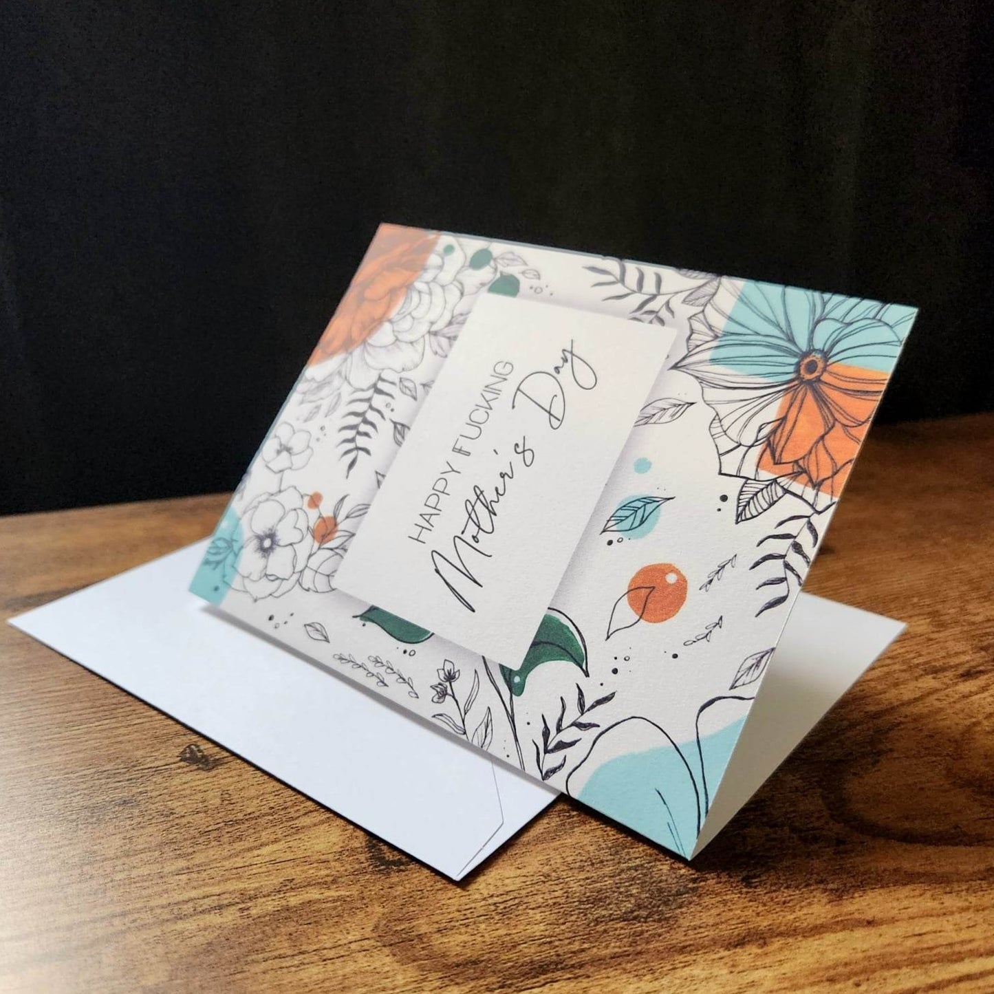 Happy fucking mother's day, Sarcastic mother's day card, Funny mother's day card, For mom, For wife, Mom love you card, Floral mother's day